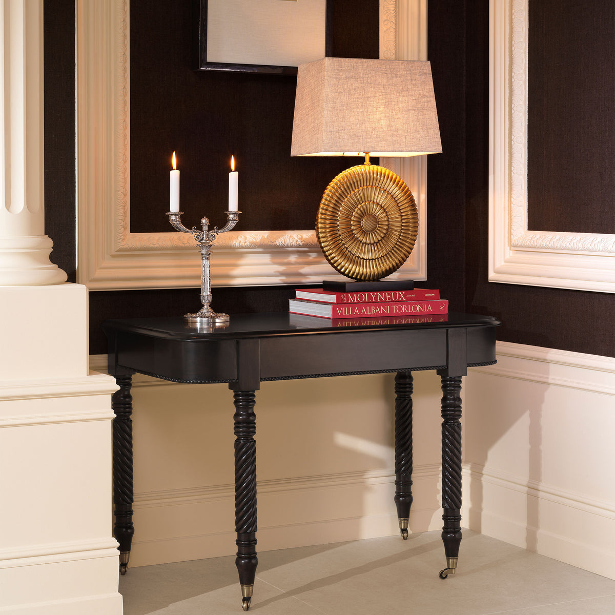Porte-bougies design en antique finition argentée | Eichholtz Whitney