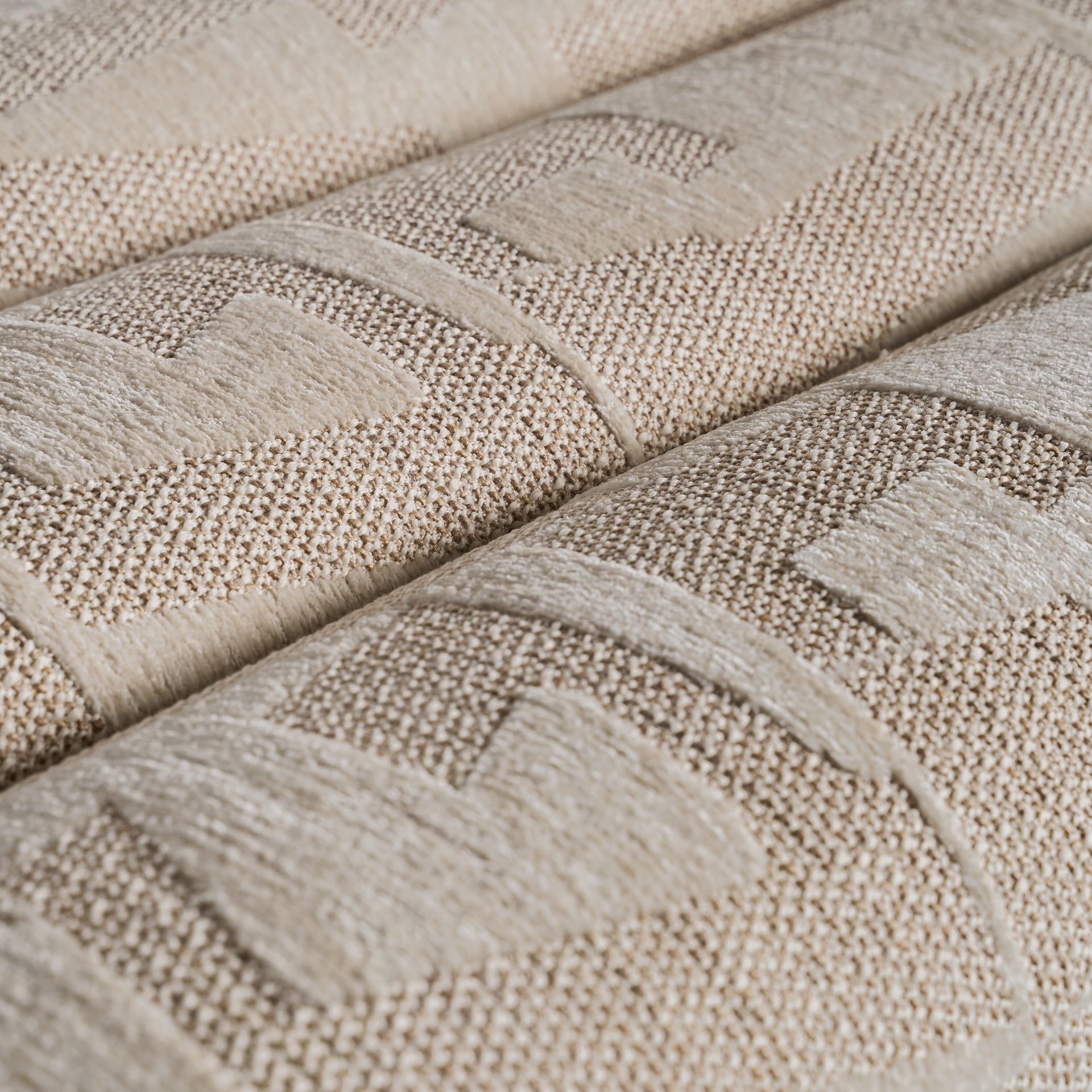 Pied de lit contemporain tissu imprimé beige | VICAL Lesna | REMO-HOME, mobilier design et décoration d'intérieur