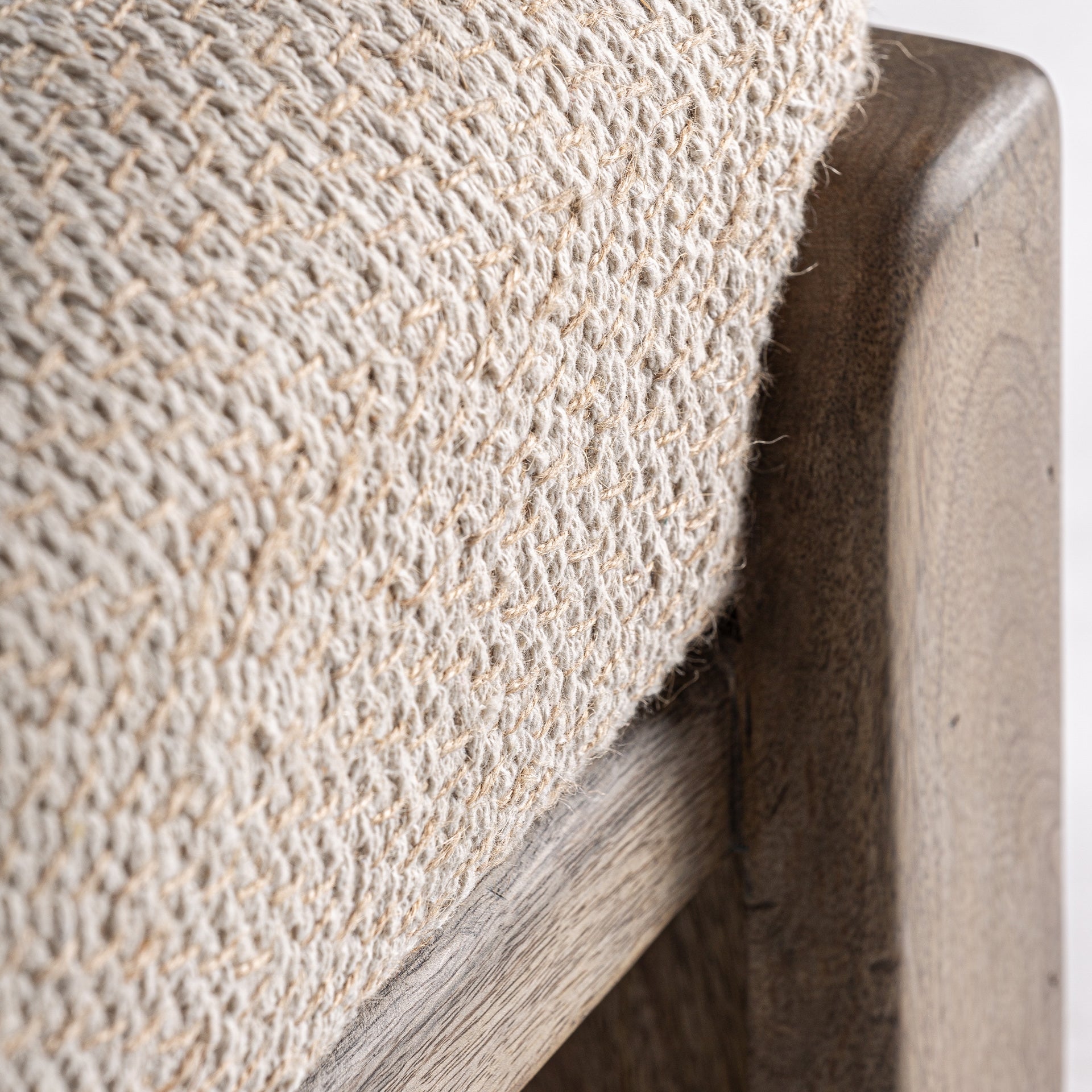 Pied de lit en jute naturelle et bois | VICAL Liermo | REMO-HOME, mobilier design et décoration d'intérieur