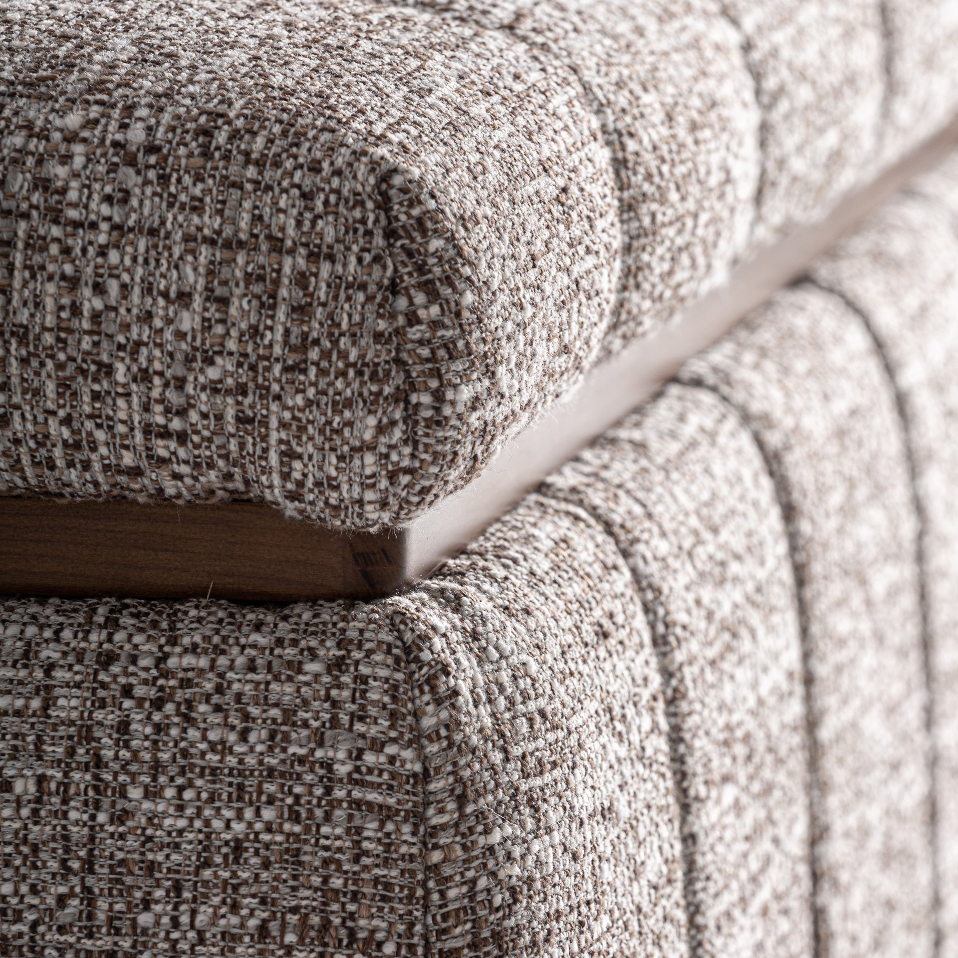 Pied de lit tissu gris chiné | VICAL Ontoria | REMO-HOME, mobilier design et décoration d'intérieur