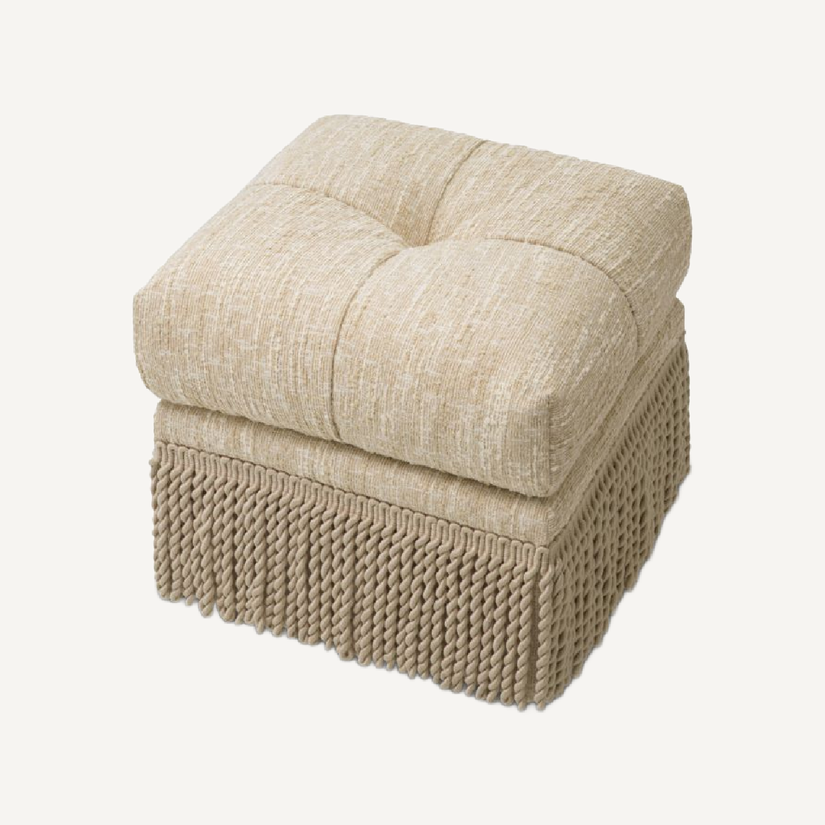 Pouf bouclé beige | Eichholtz Dorantes | REMO-HOME, mobilier et décoration d'intérieur