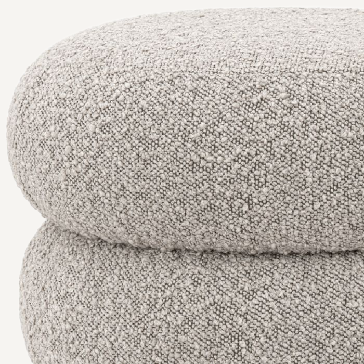 Pouf bouclé gris | Eichholtz Tulum | REMO-HOME, mobilier et décoration d'intérieur