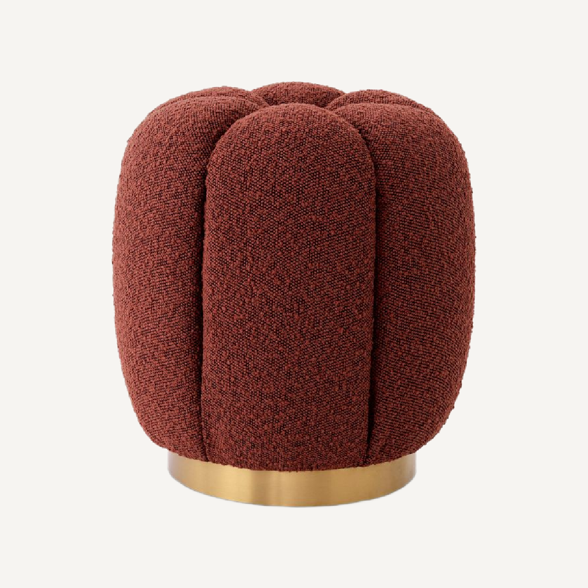 Pouf bouclé rouge | Eichholtz Orchanic | REMO-HOME, mobilier et décoration d'intérieur