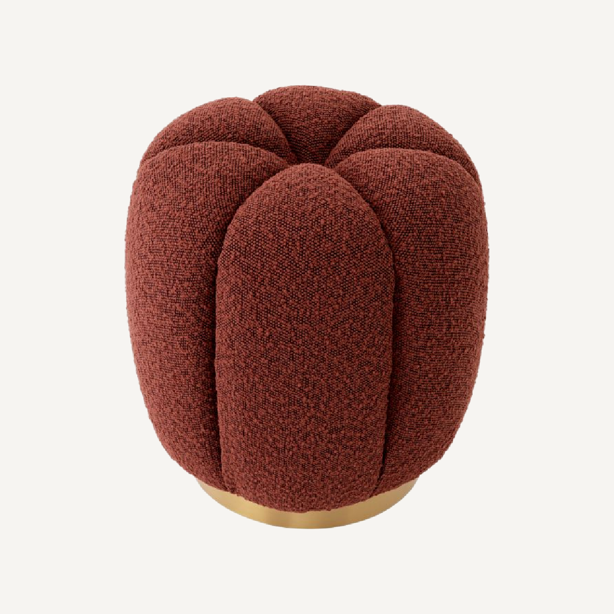 Pouf bouclé rouge | Eichholtz Orchanic | REMO-HOME, mobilier et décoration d'intérieur