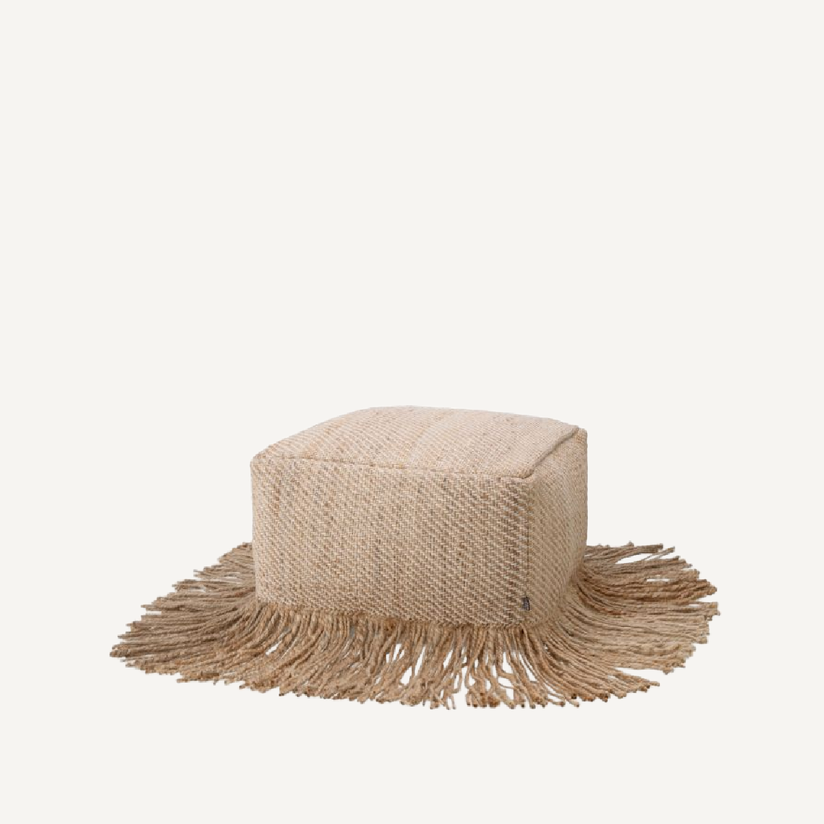 Pouf en jute beige | Eichholtz Vieste | REMO-HOME, mobilier et décoration d'intérieur