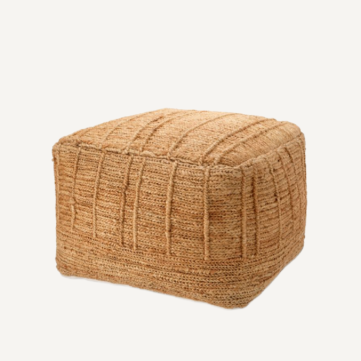 Pouf en jute marron | Eichholtz Palinuro | REMO-HOME, mobilier et décoration d'intérieur