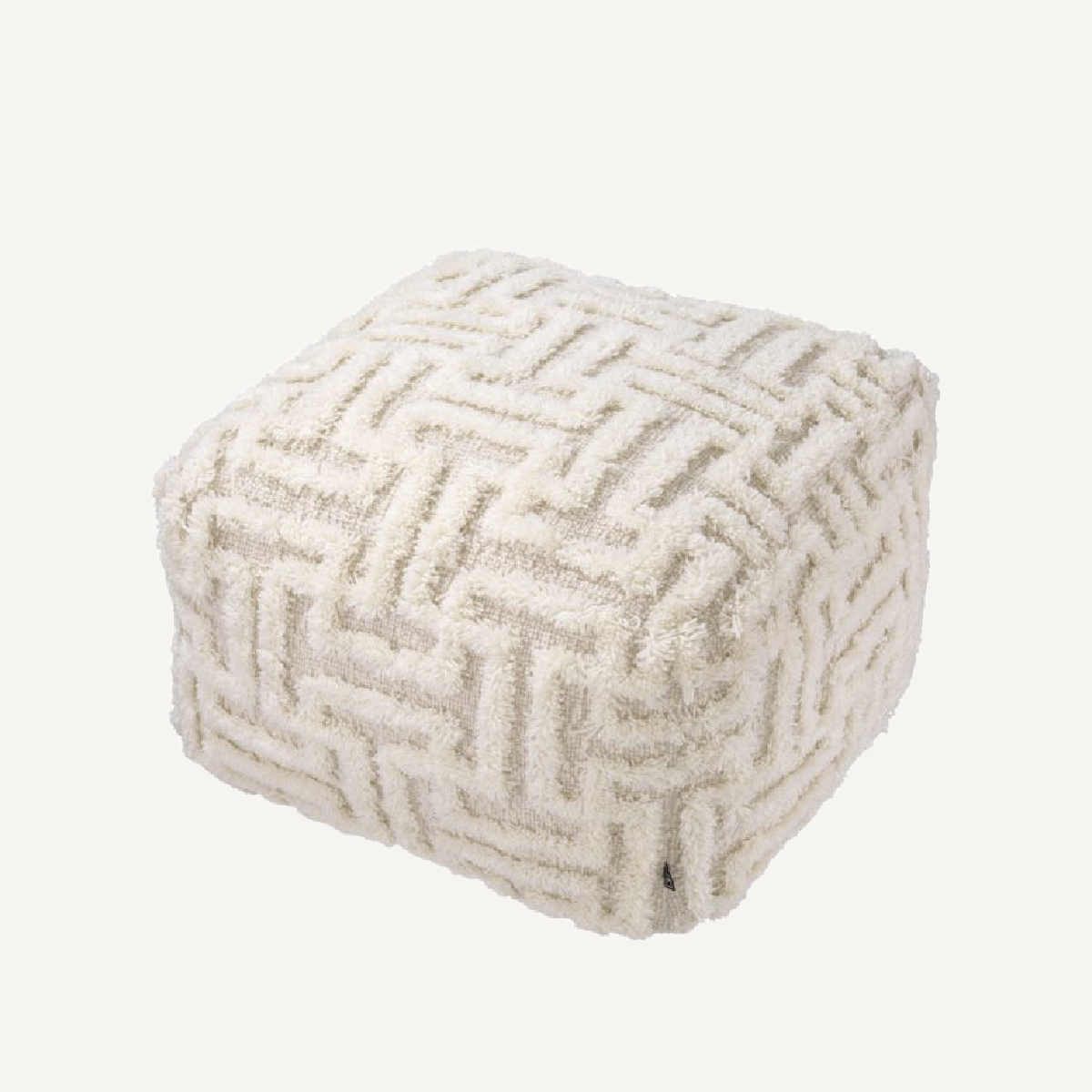 Pouf en tissu ivoire | Eichholtz Amphion | REMO-HOME, mobilier et décoration d'intérieur