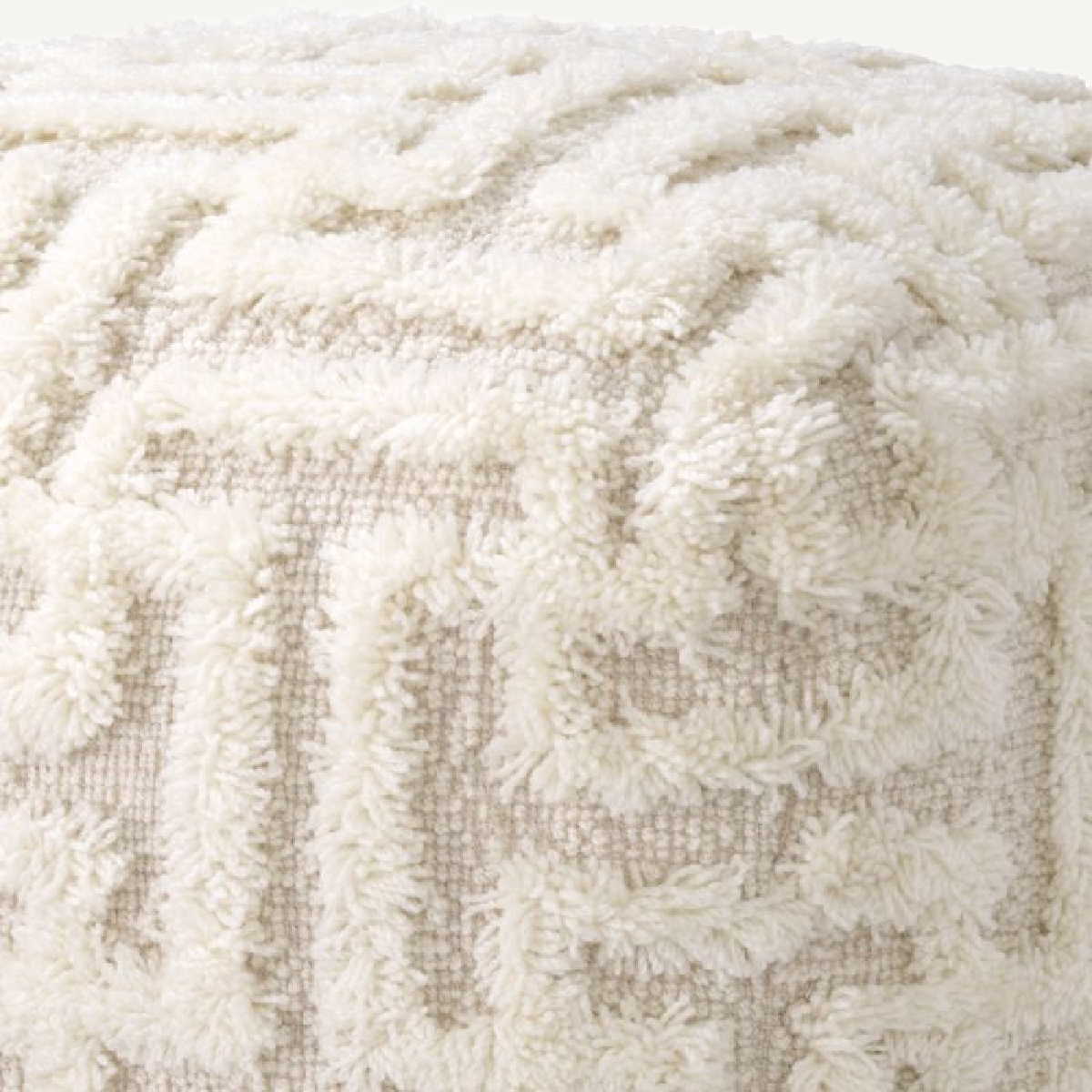 Pouf en tissu ivoire | Eichholtz Amphion | REMO-HOME, mobilier et décoration d'intérieur