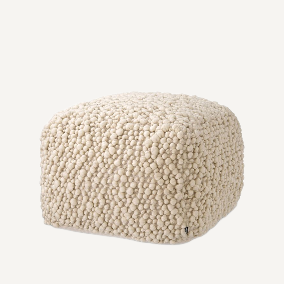 Pouf en tissu ivoire | Eichholtz Schillinger | REMO-HOME, mobilier et décoration d'intérieur