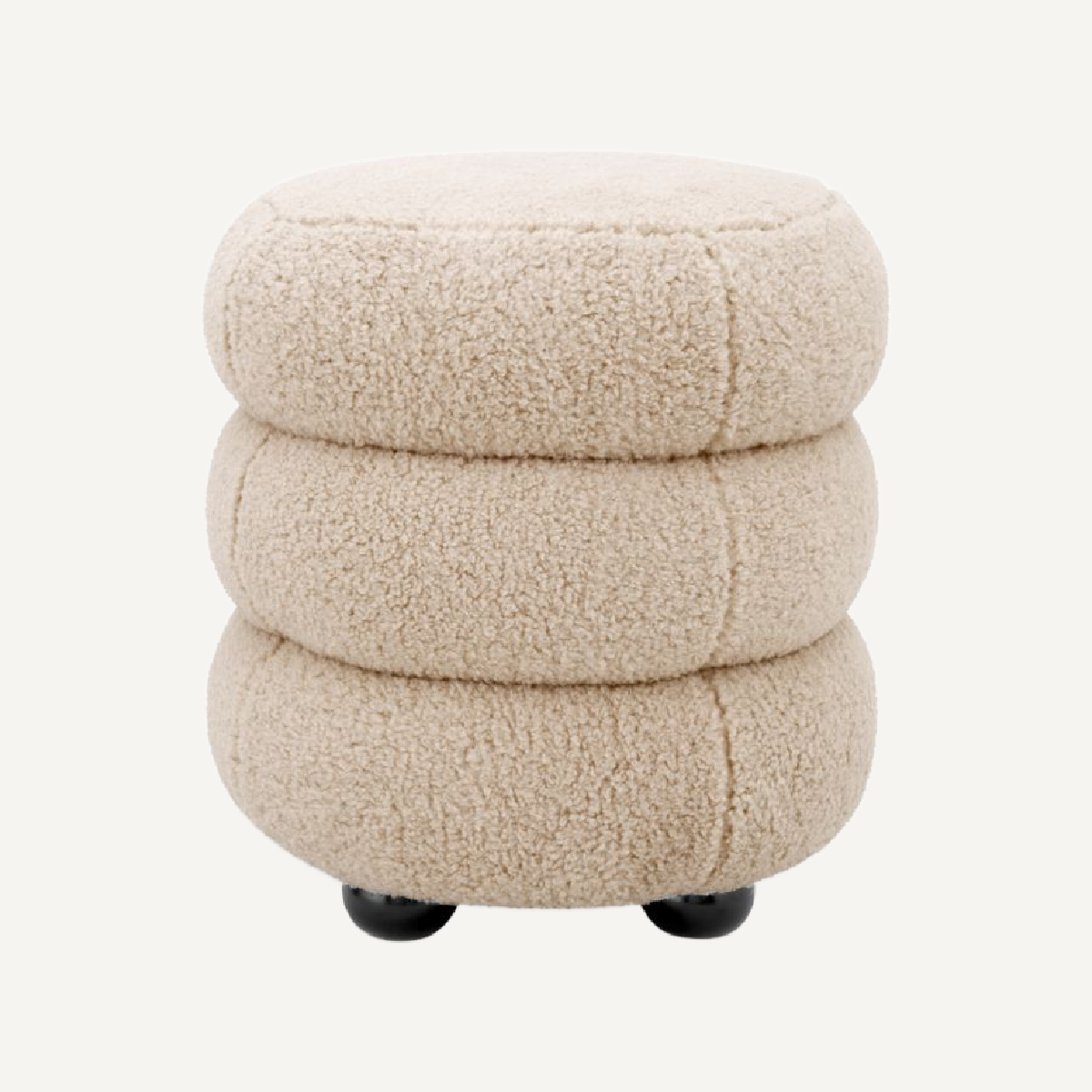 Pouf molletonné crème | Eichholtz Tulum | REMO-HOME, mobilier et décoration d'intérieur