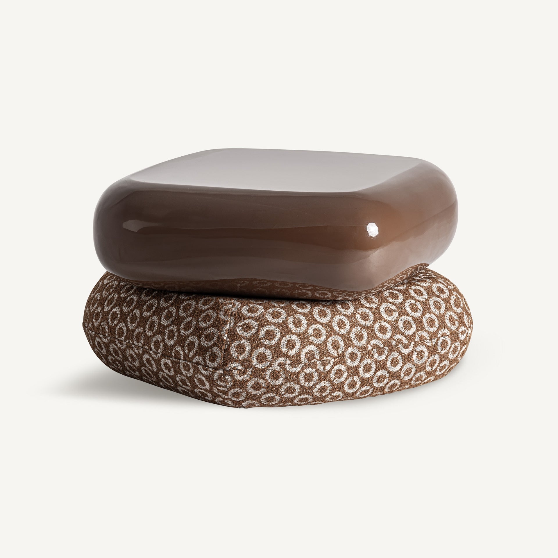 Repose-pied modulable polyester marron | VICAL Wallau | REMO-HOME, mobilier design et décoration d'intérieur