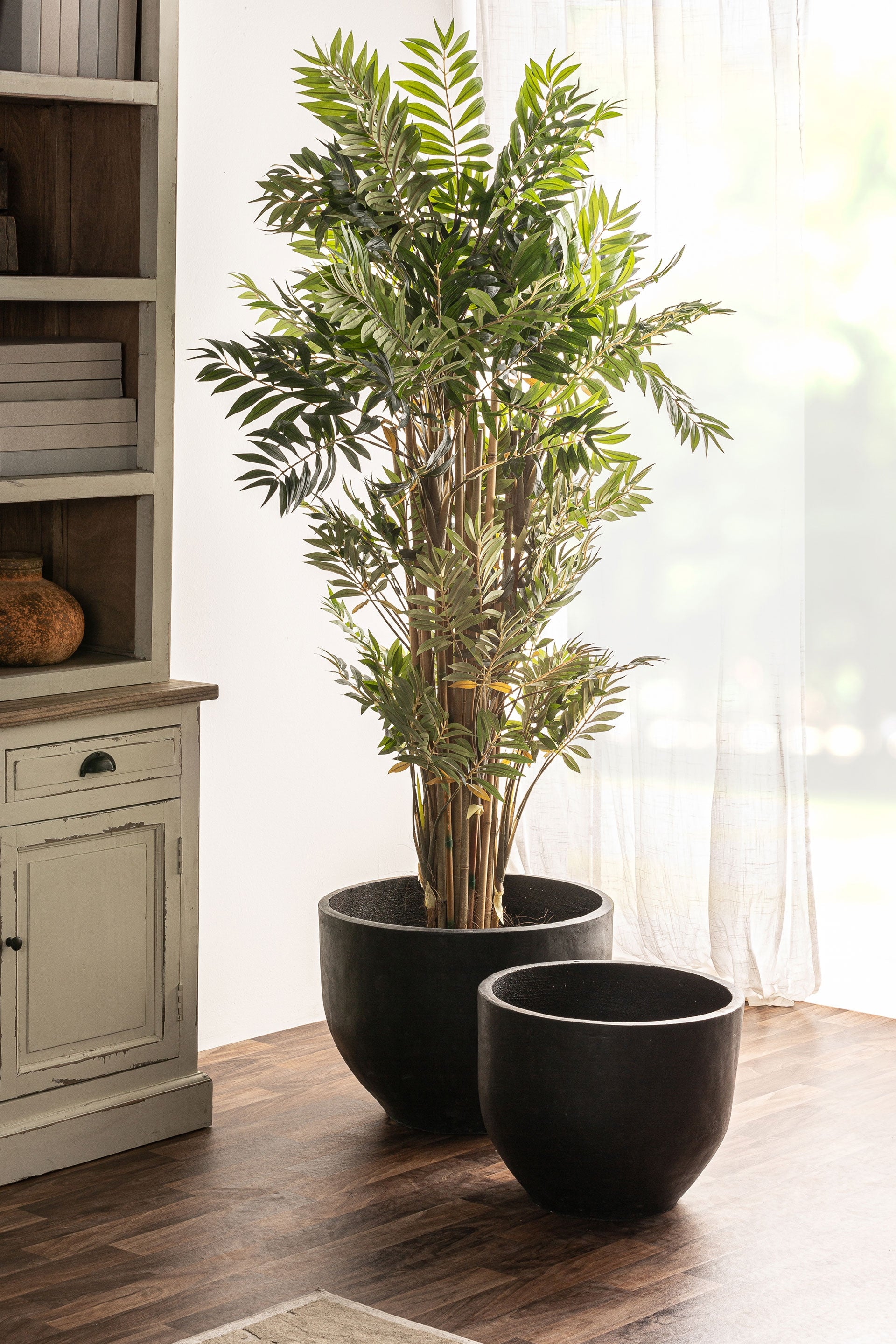 Set de 2 jardinières contemporain terre cuite noire mate | VICAL Blaghe | REMO-HOME, mobilier design et décoration d'intérieur