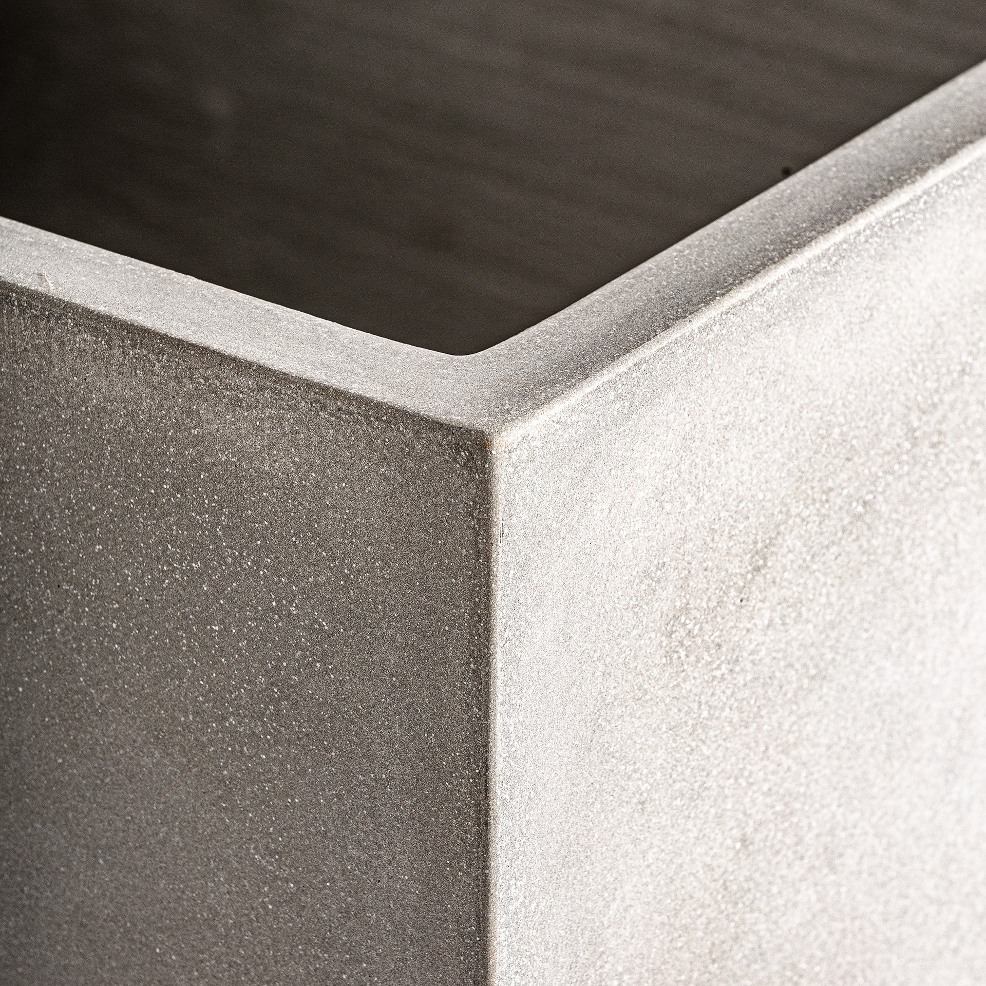 Set de 2 jardinières terre cuite gris | VICAL Loris | REMO-HOME, mobilier design et décoration d'intérieur