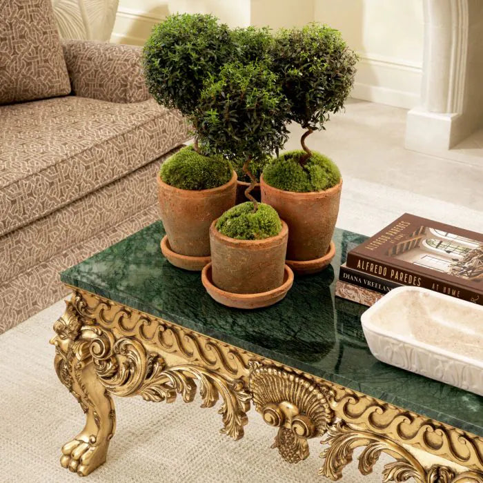 Table basse design en marbre vert | The Met x Eichholtz Matthias