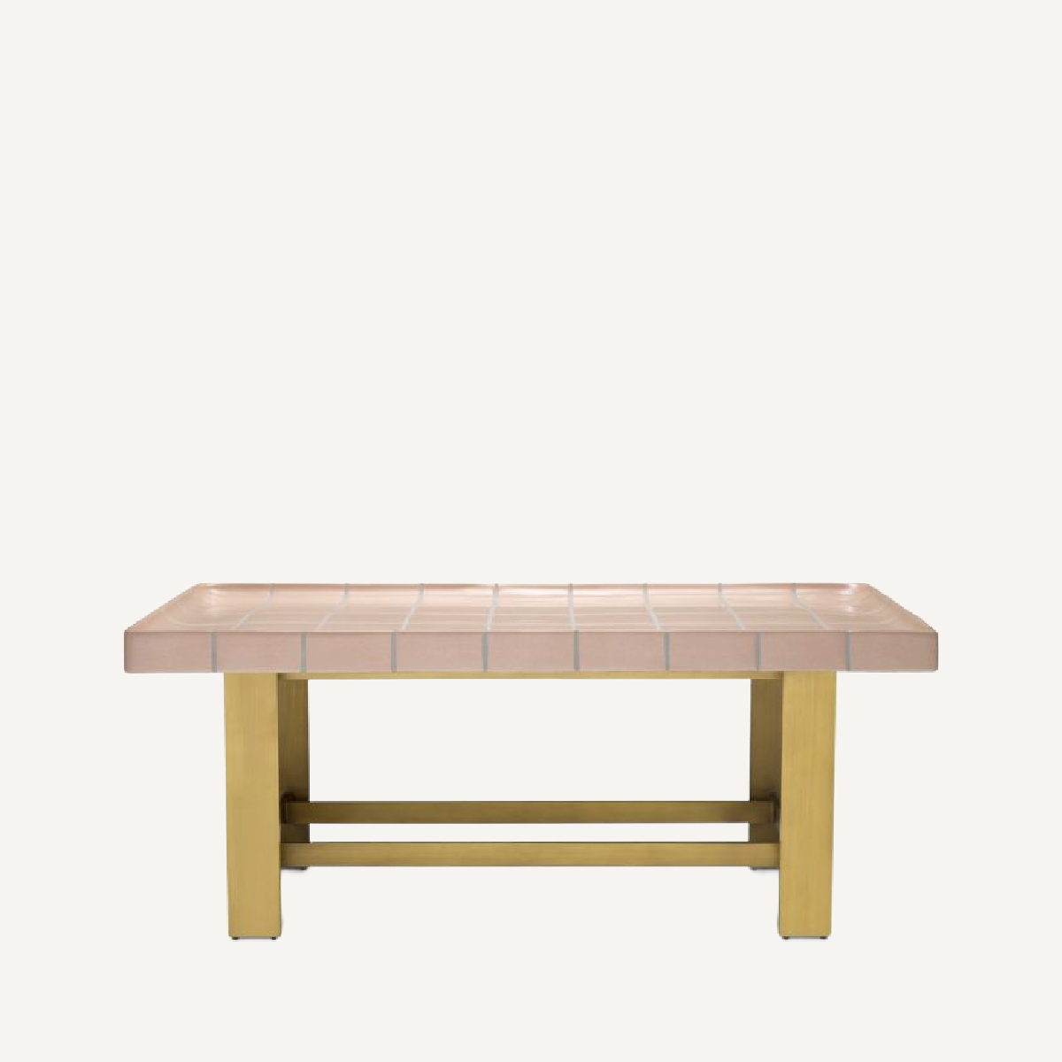 Table basse dorée en céramique rose | Eichholtz Adrian | REMO-HOME, mobilier et décoration d'intérieur