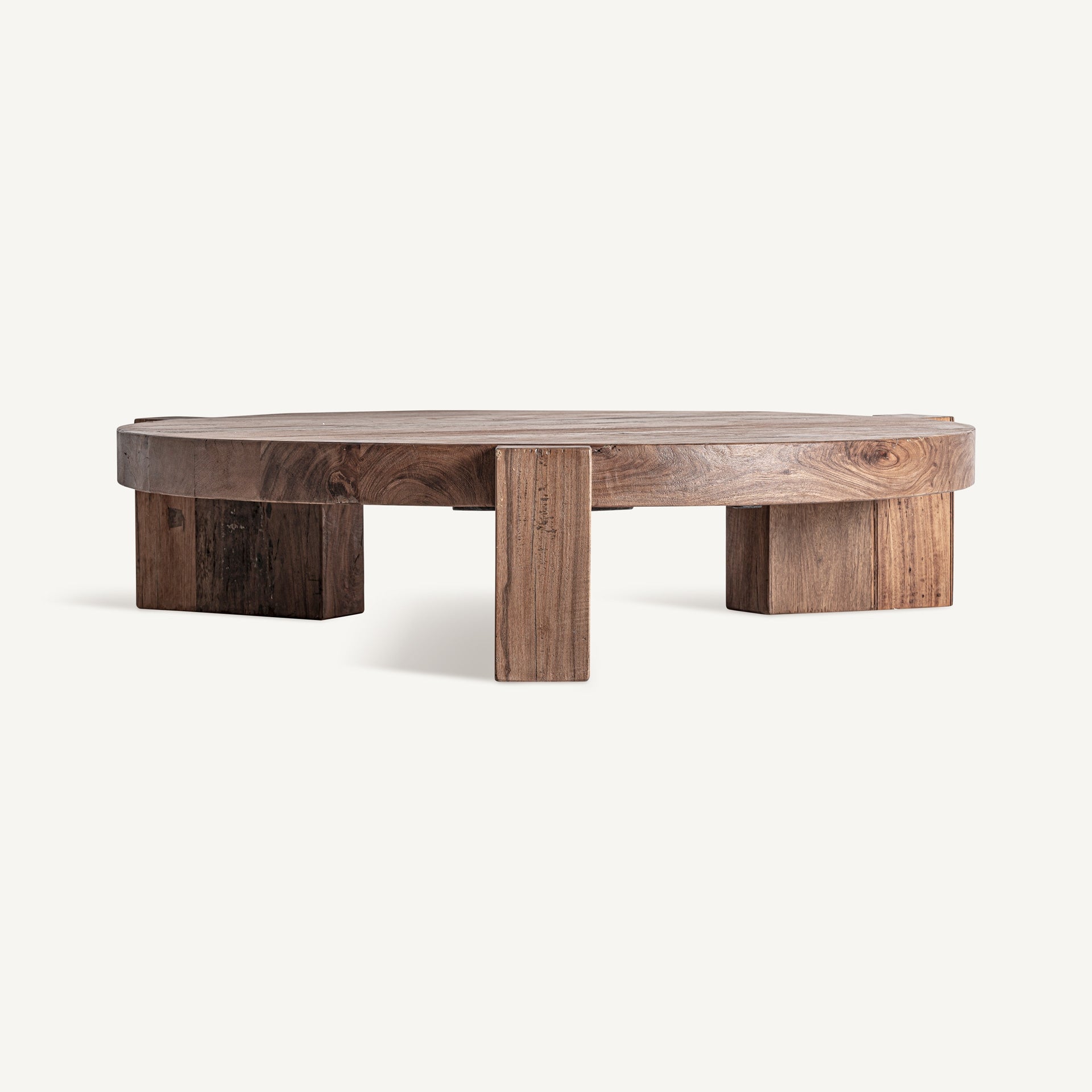 Table basse en bois massif récupéré | VICAL Brutaliste | REMO-HOME, mobilier design et décoration d'intérieur
