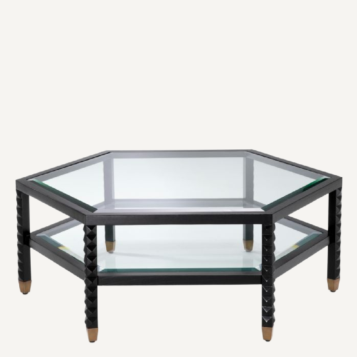 Table basse en bois noir en verre | Eichholtz Cornelius | REMO-HOME, mobilier et décoration d'intérieur