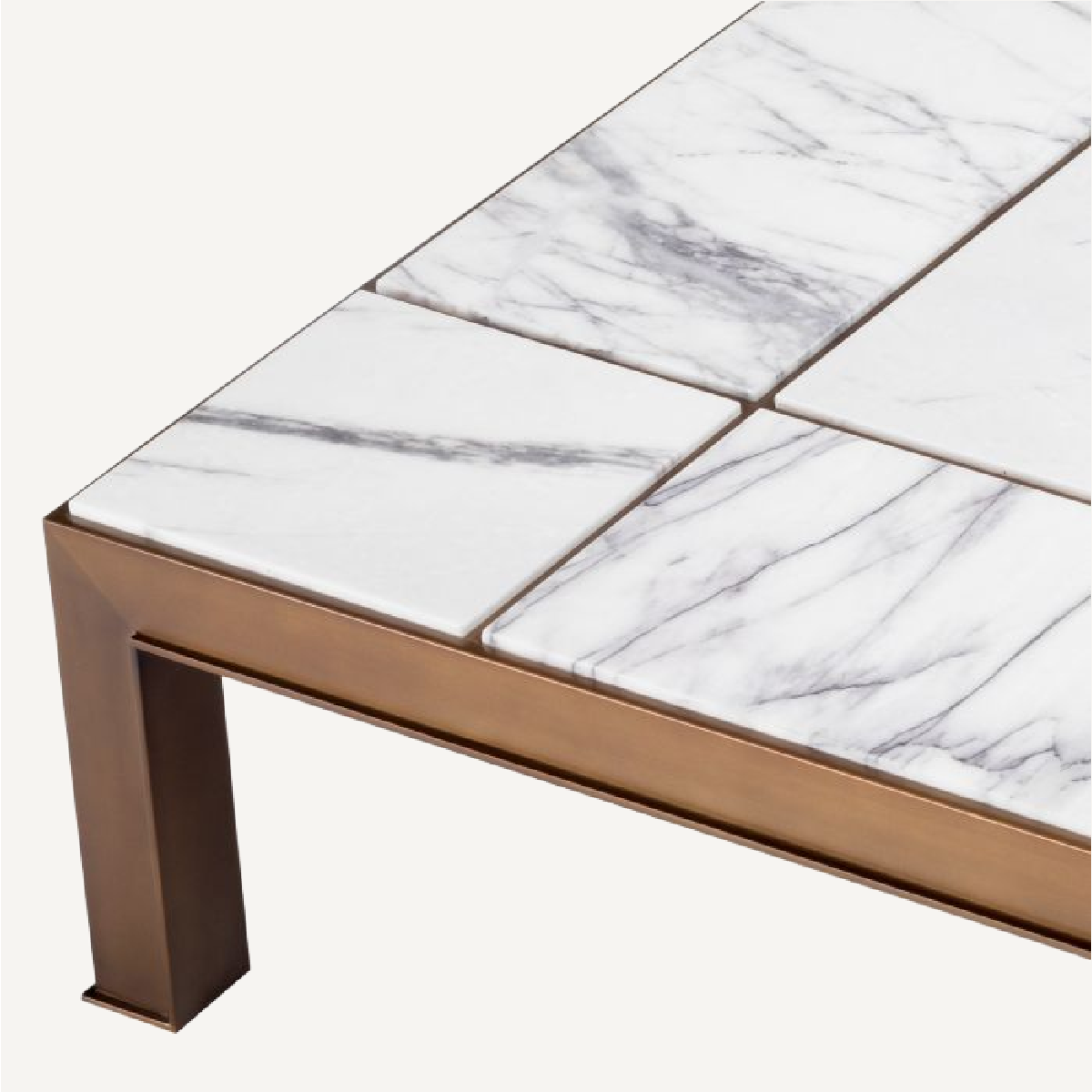 Table basse en bronze et marbre blanc | Eichholtz Tardieu | REMO-HOME, mobilier et décoration d'intérieur