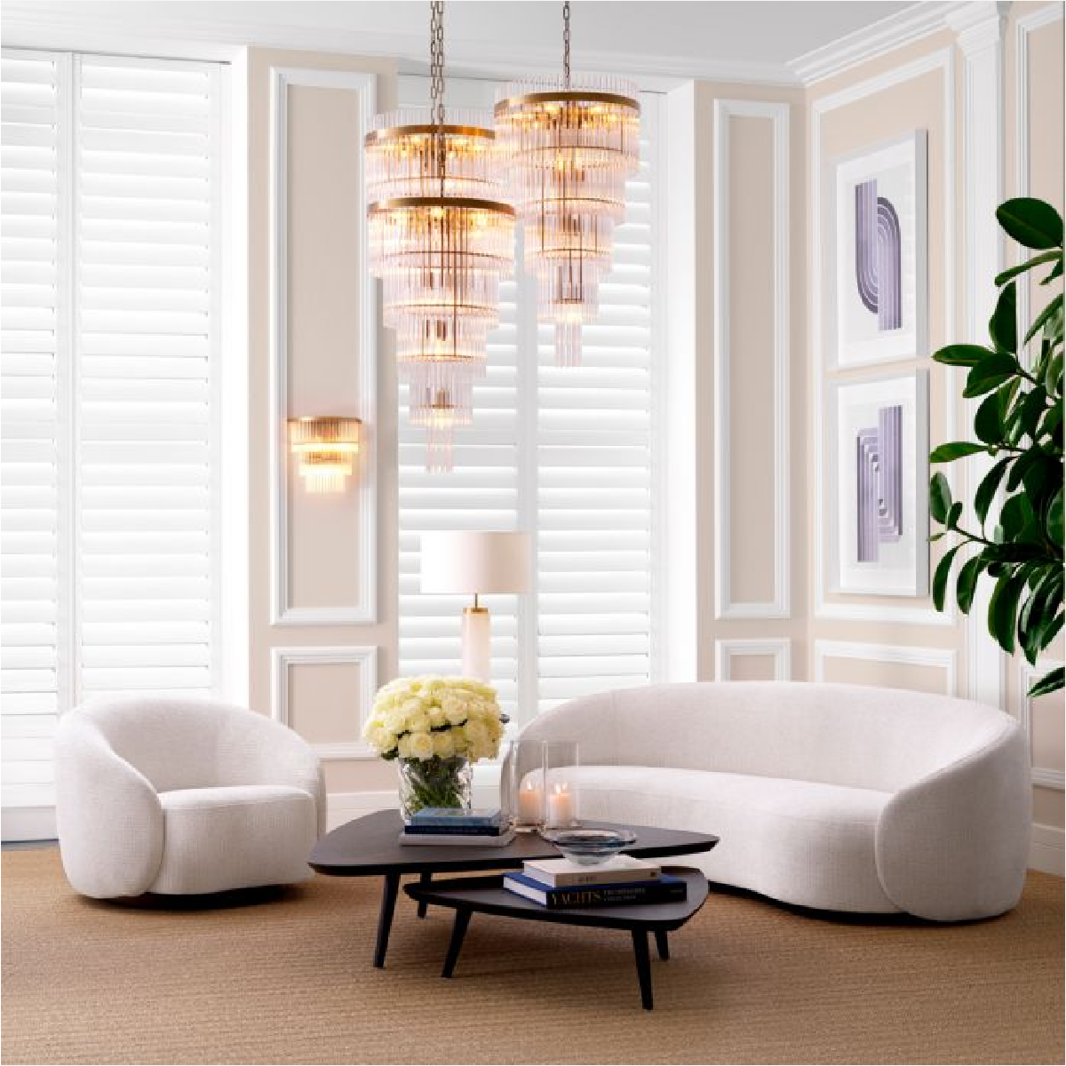 Table basse en chêne mocha (lot de 2) | Eichholtz Lauren | REMO-HOME, mobilier et décoration d'intérieur