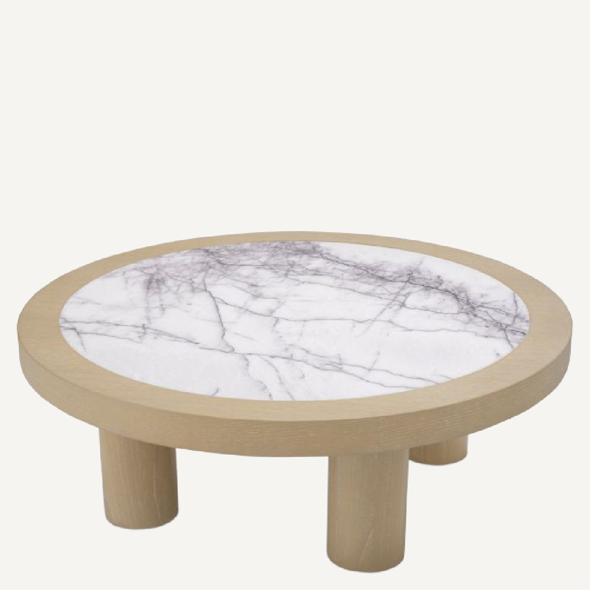 Table basse en chêne et marbre blanc | Eichholtz Presedio | REMO-HOME, mobilier et décoration d'intérieur
