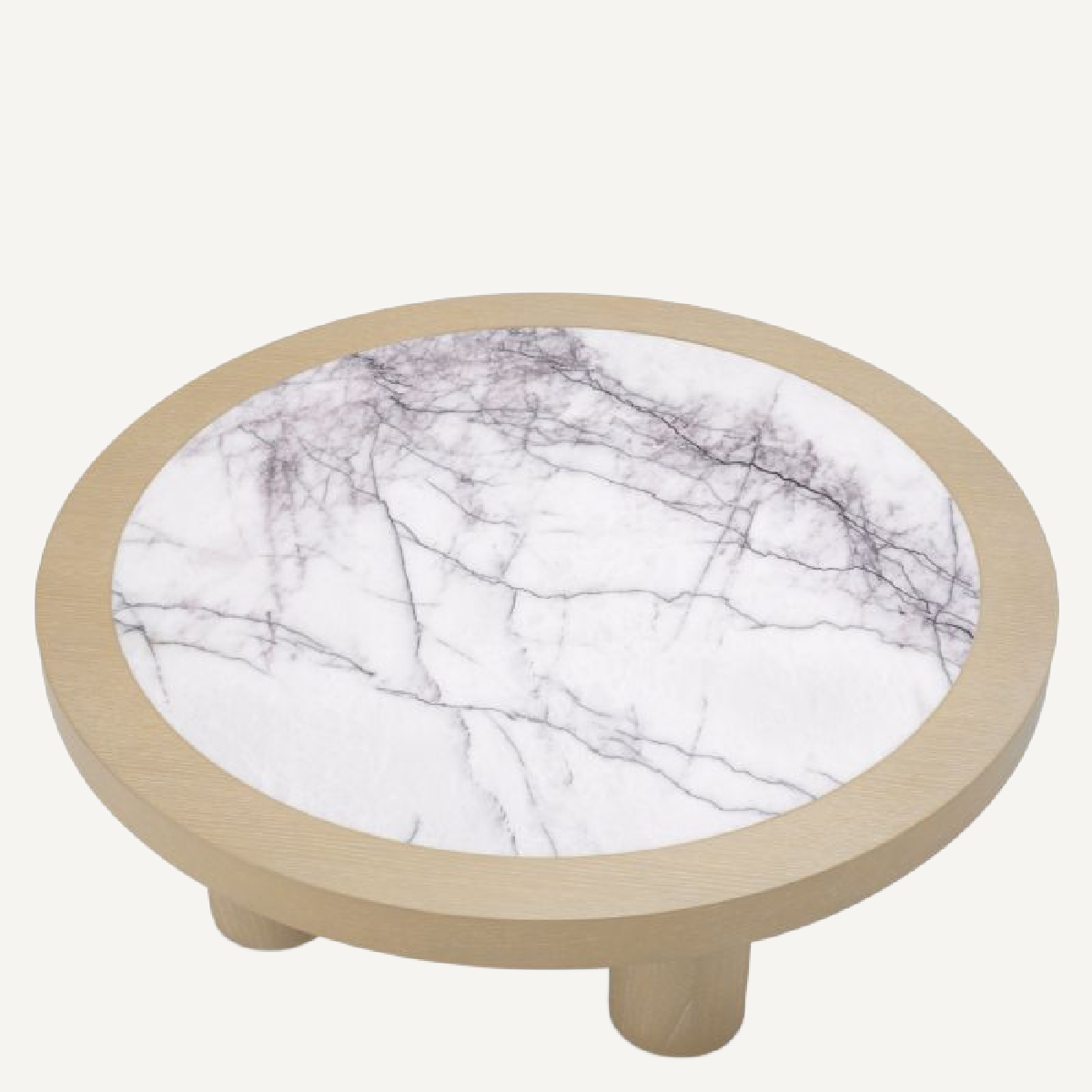 Table basse en chêne et marbre blanc | Eichholtz Presedio | REMO-HOME, mobilier et décoration d'intérieur
