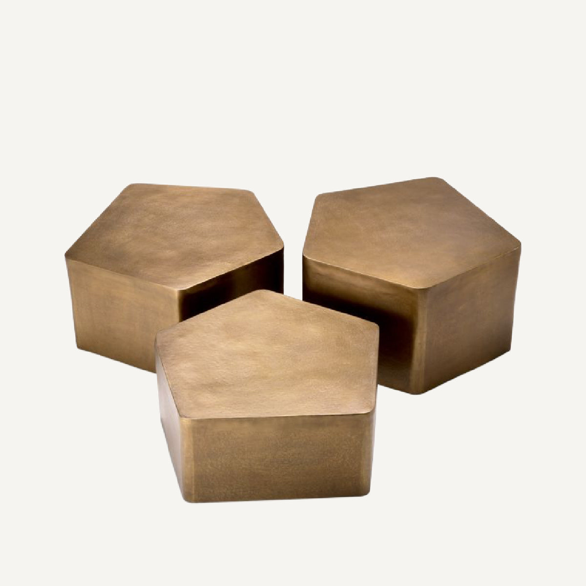 Table basse en laiton (lot de 3) | Eichholtz Veenazza | REMO-HOME, mobilier et décoration d'intérieur