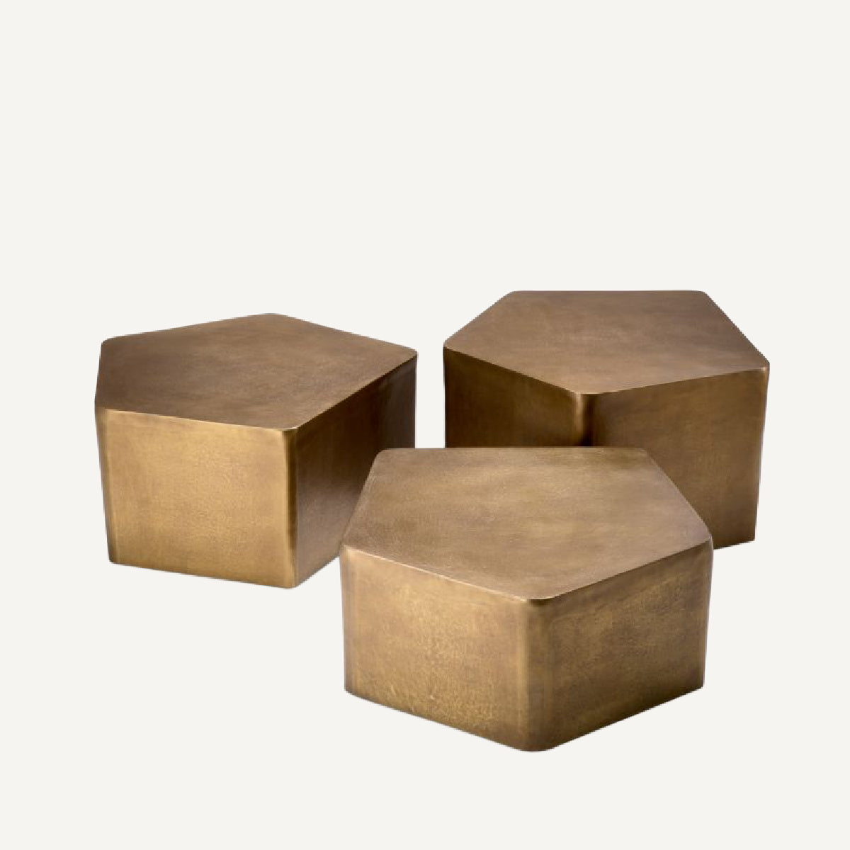 Table basse en laiton (lot de 3) | Eichholtz Veenazza | REMO-HOME, mobilier et décoration d'intérieur