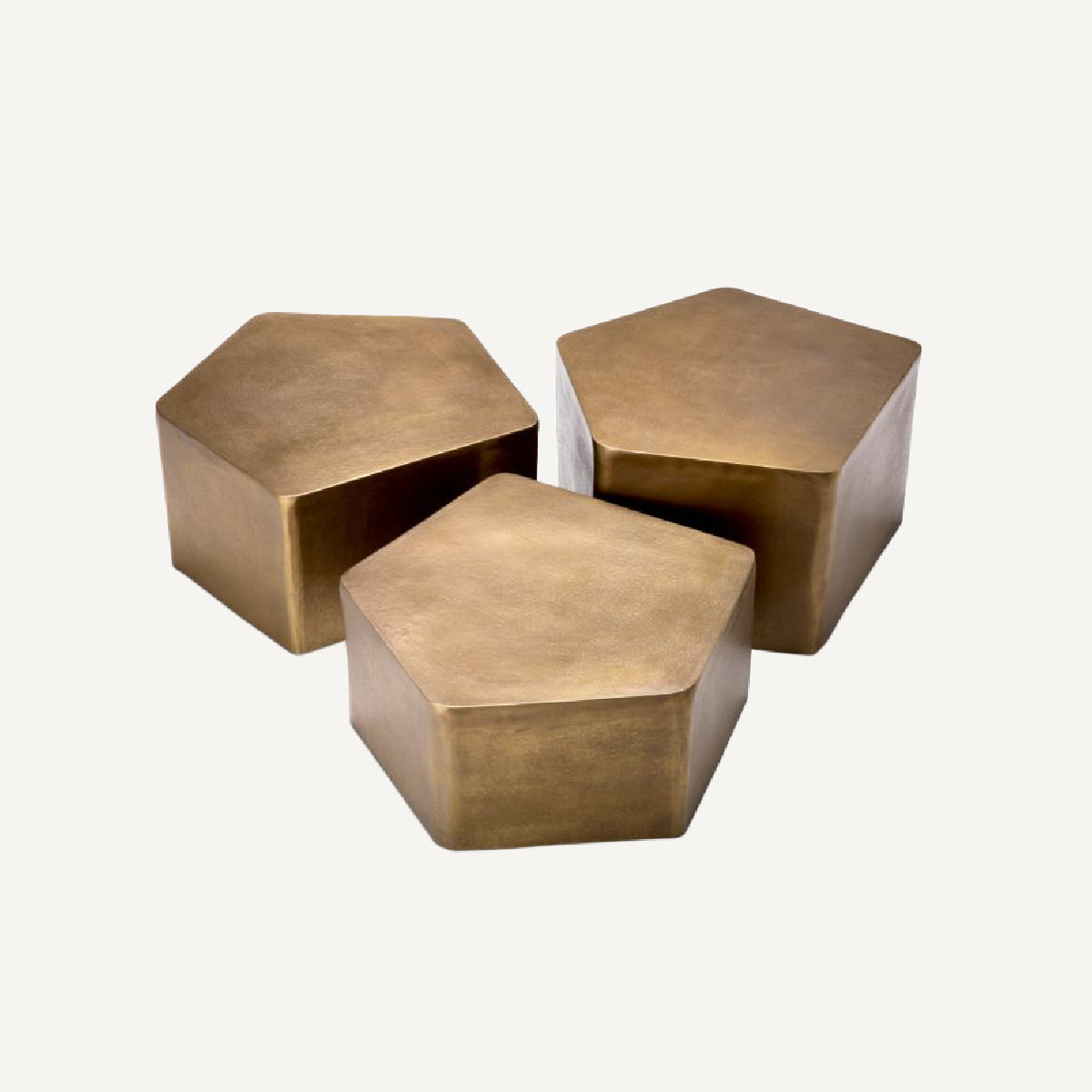 Table basse en laiton (lot de 3) | Eichholtz Veenazza | REMO-HOME, mobilier et décoration d'intérieur