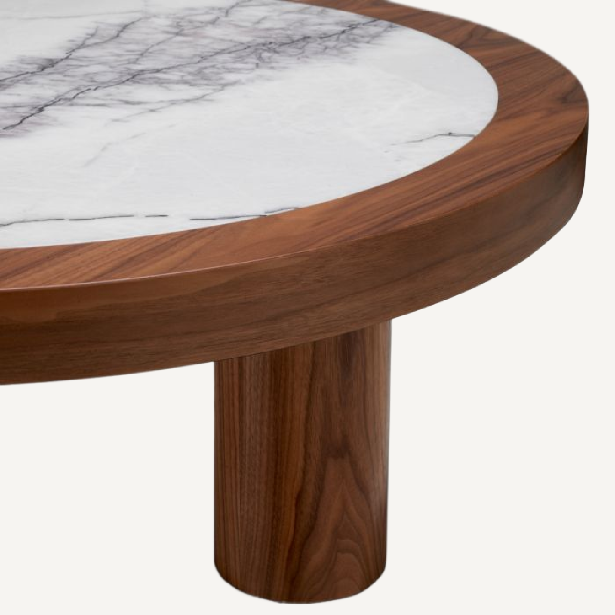 Table basse en noyer et marbre blanc | Eichholtz Presedio  REMO-HOME, mobilier et décoration d'intérieur