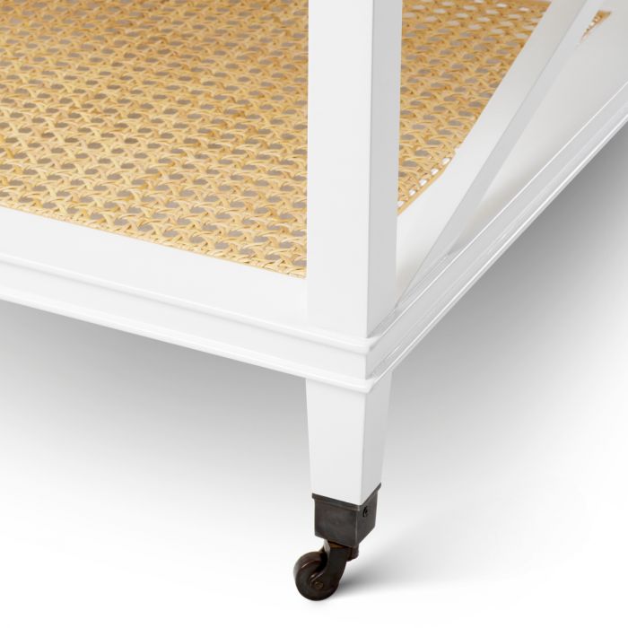 Table basse en rotin et verre transparent | Eichholtz Bahamas | REMO-HOME, mobilier et décoration d'intérieur