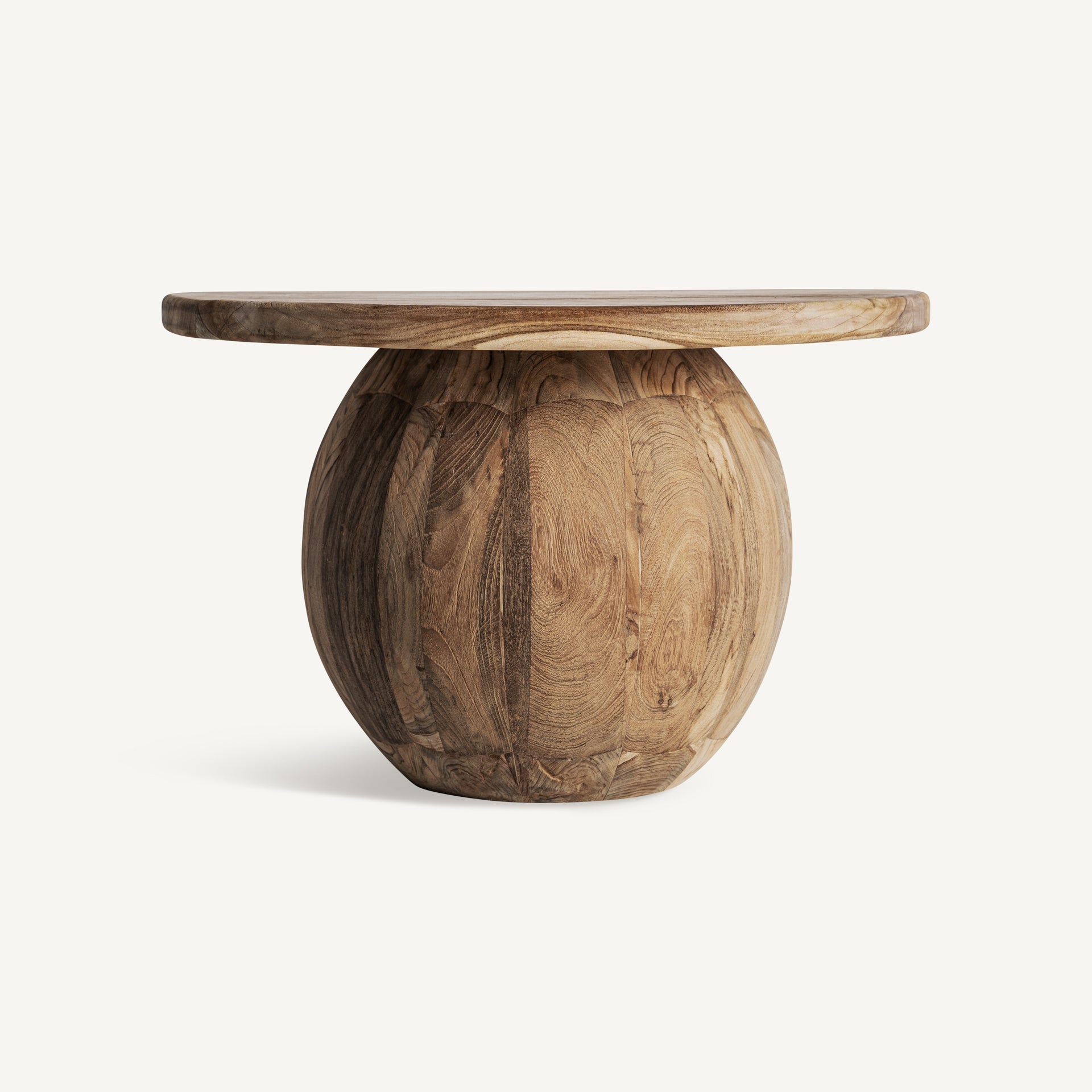 Table basse ronde en teck recyclé | VICAL Erloy | REMO-HOME, mobilier design et décoration d'intérieur