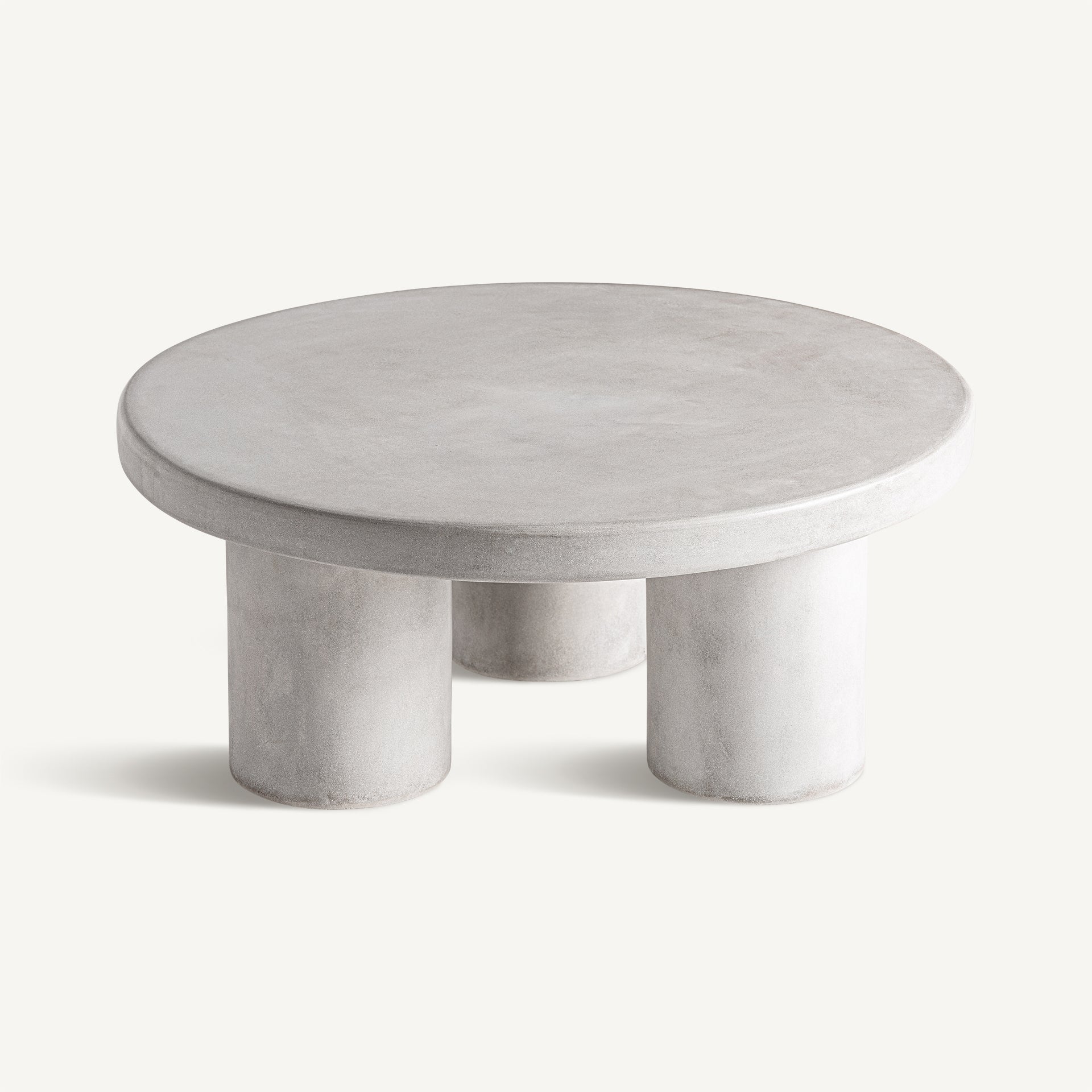 Table basse ronde grès gris | VICAL Cles | REMO-HOME, mobilier design et décoration d'intérieur