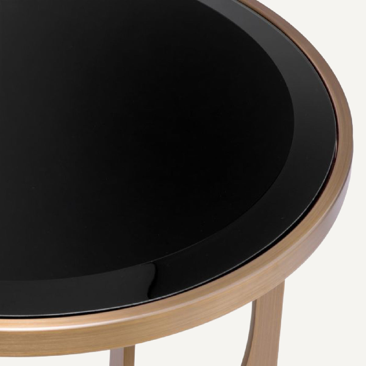 Table d'appoint dorée en verre noir | Eichholtz Elegance | REMO-HOME, mobilier et décoration d'intérieur