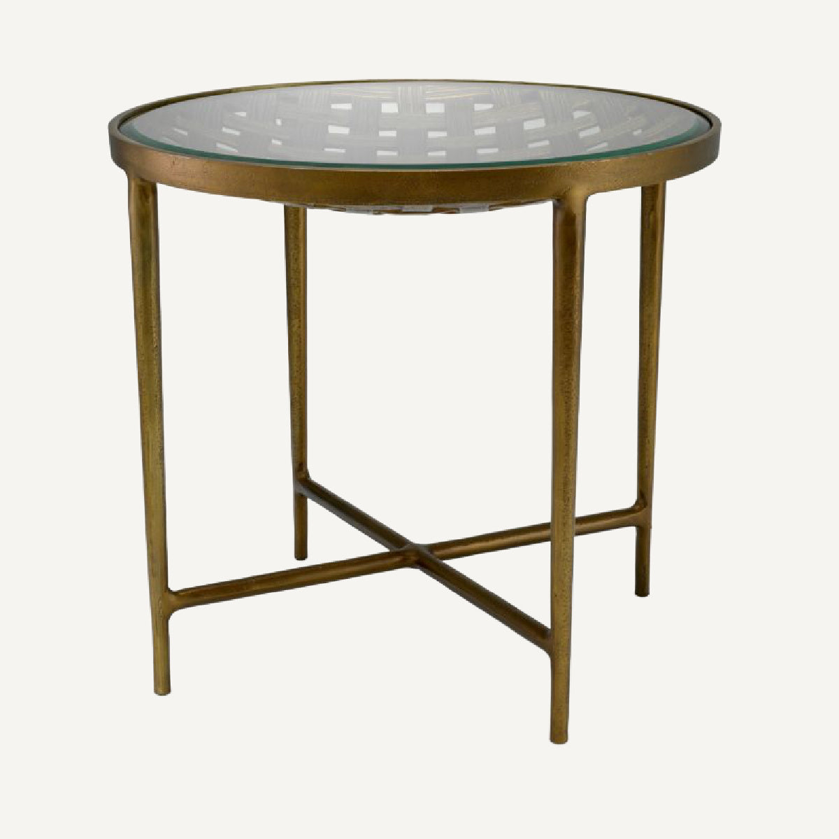 Table d'appoint dorée en verre transparent | Eichholtz Sorrento | REMO-HOME, mobilier et décoration d'intérieur