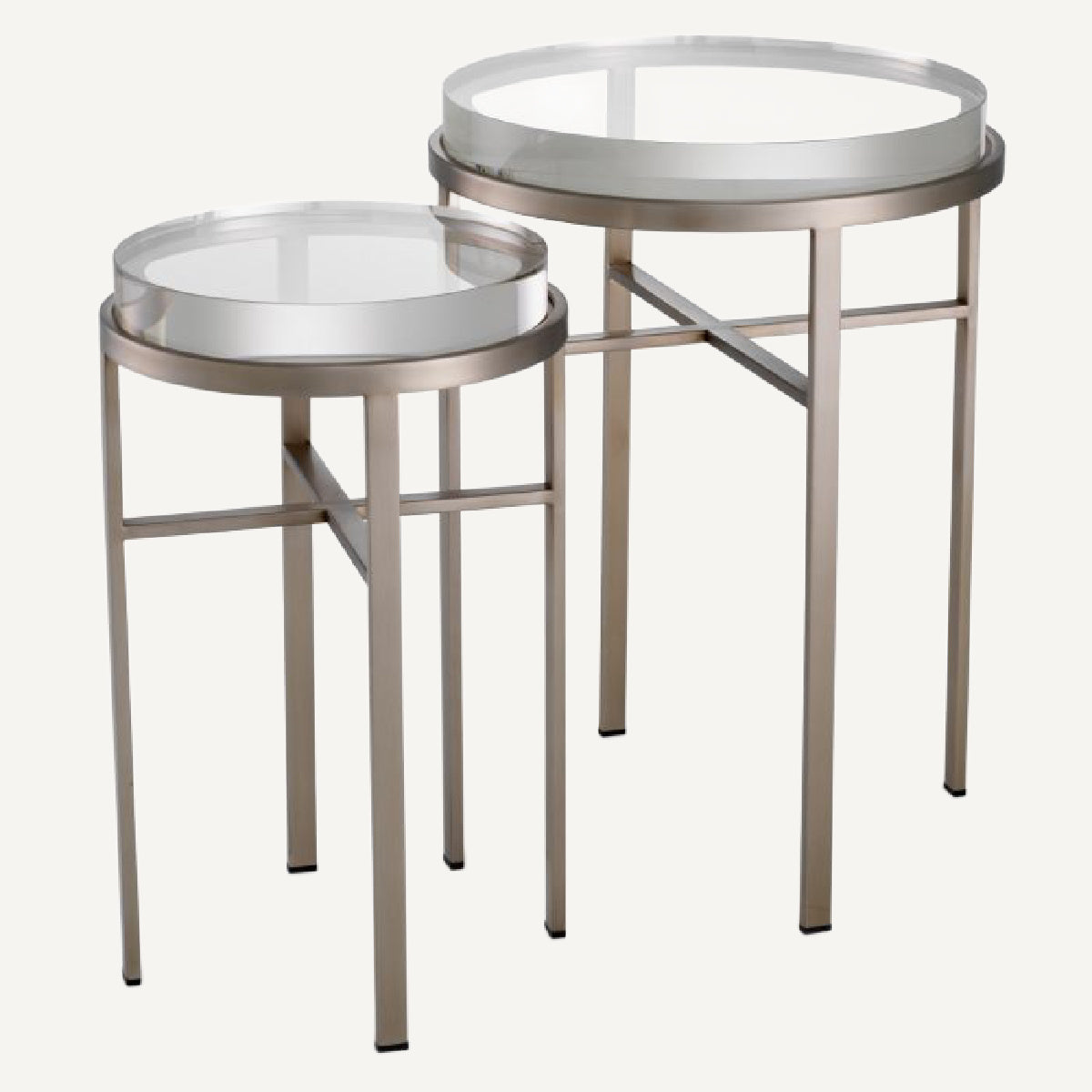 Table d'appoint en laiton brossé | Eichholtz Hoxton | REMO-HOME, mobilier et décoration d'intérieur