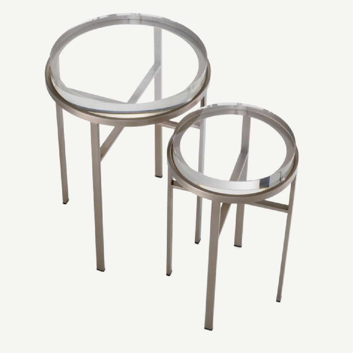 Table d'appoint en laiton brossé | Eichholtz Hoxton | REMO-HOME, mobilier et décoration d'intérieur