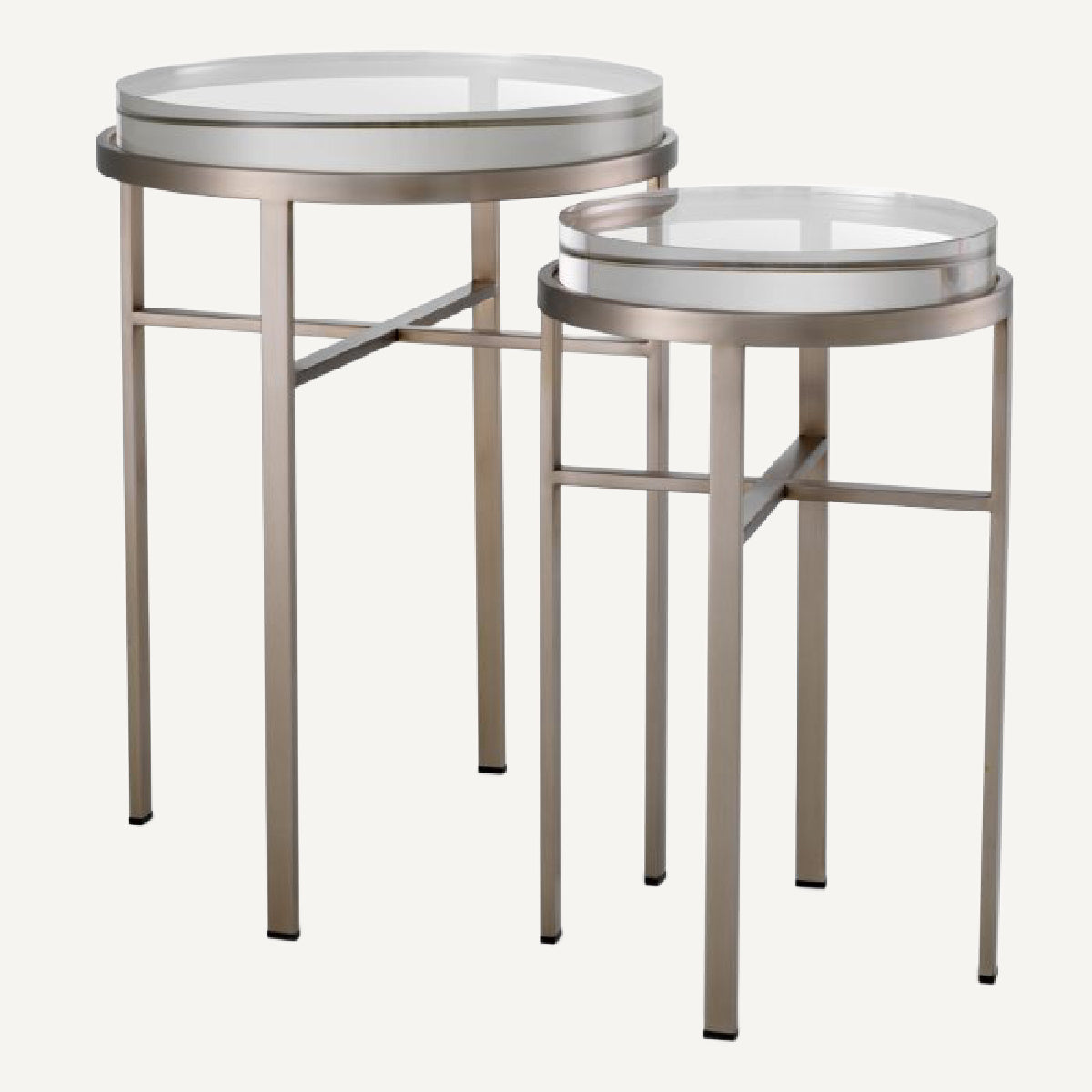 Table d'appoint en laiton brossé | Eichholtz Hoxton | REMO-HOME, mobilier et décoration d'intérieur