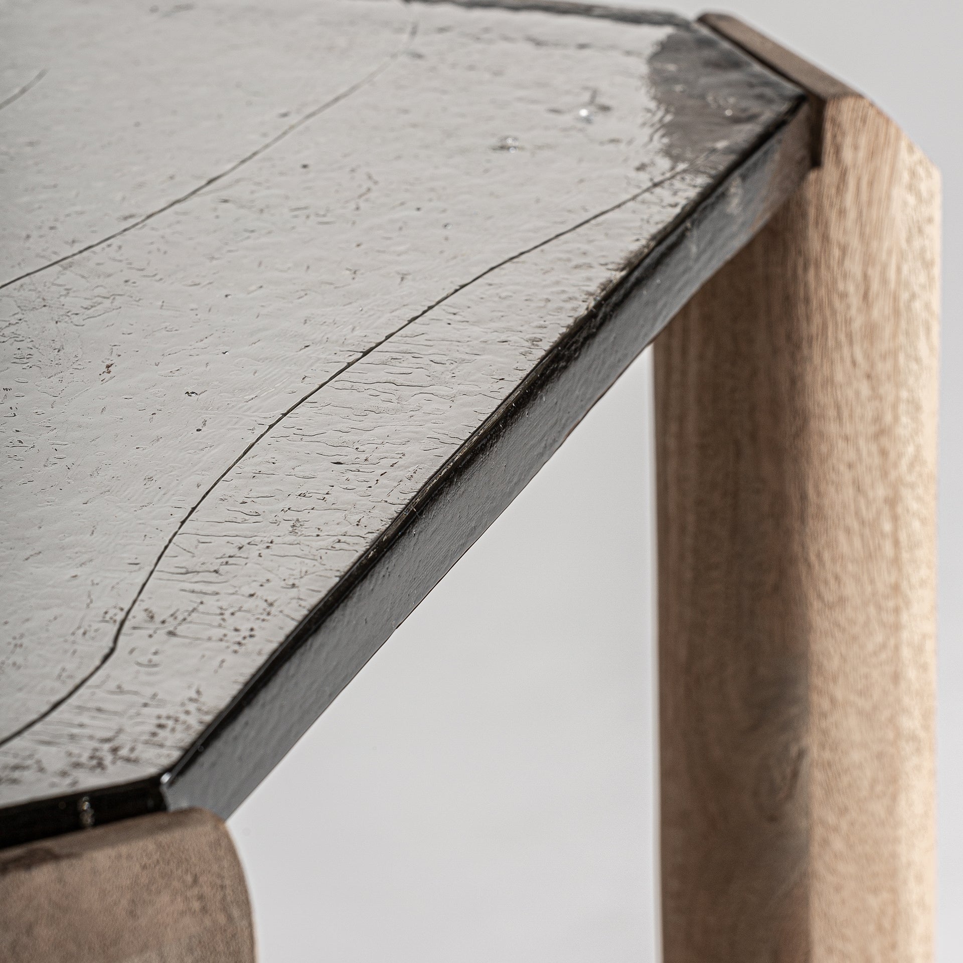 Table d'appoint en manguier/verre | VICAL Jacquard | REMO-HOME, mobilier design et décoration d'intérieur