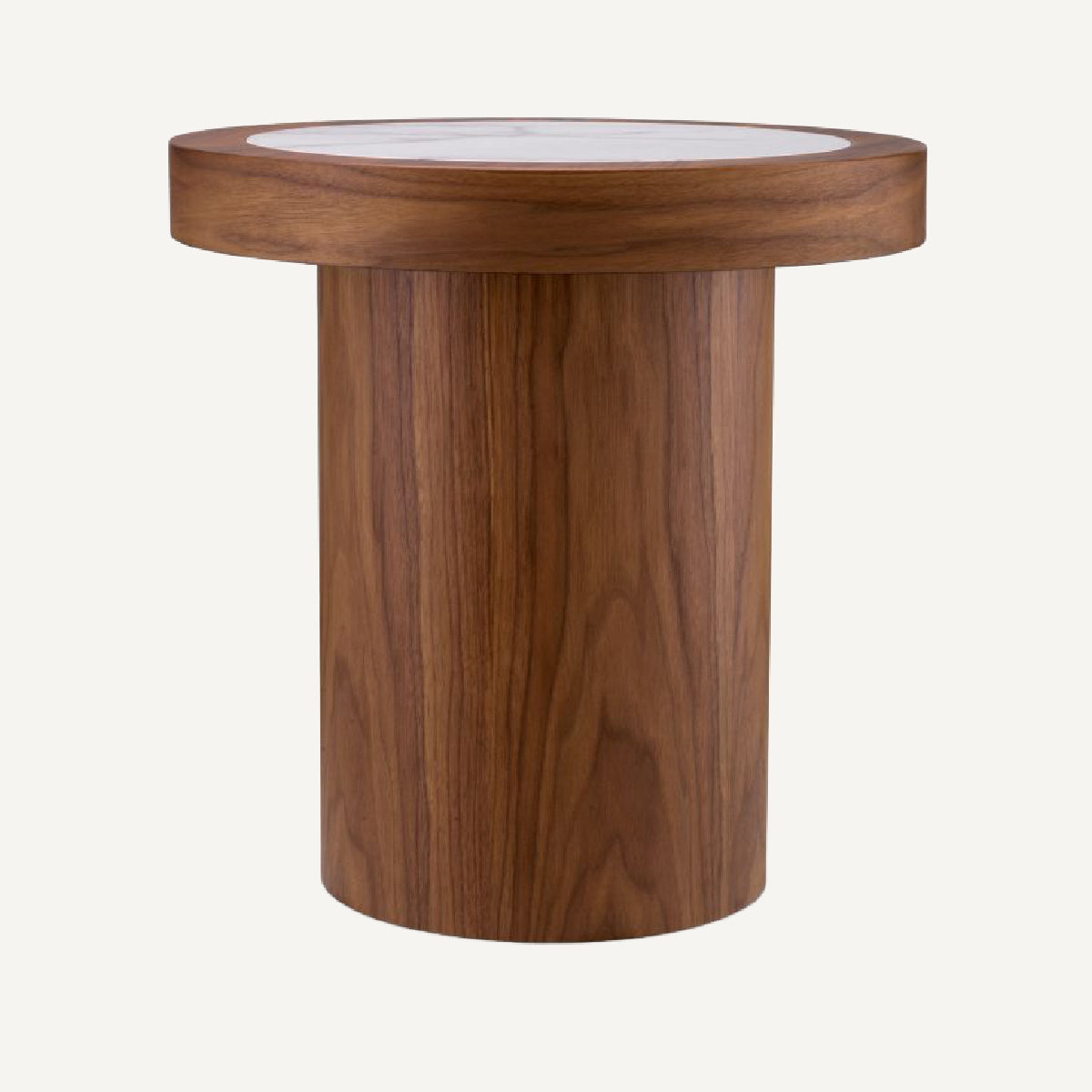 Table d'appoint en noyer et marbre blanc | Eichholtz Presedio | REMO-HOME, mobilier et décoration d'intérieur