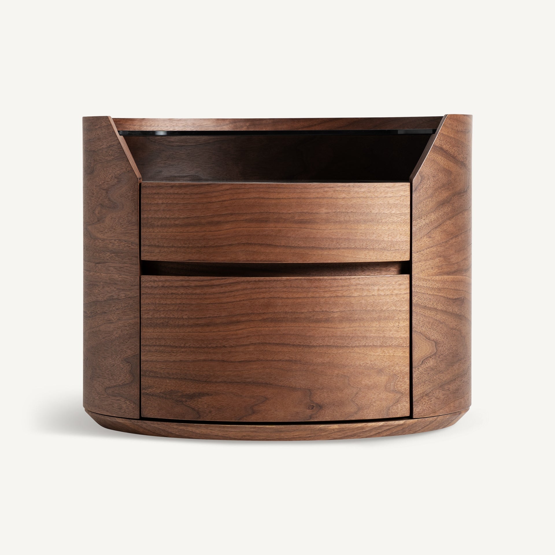 Table de chevet bois verre céramique blanc | VICAL Lecco | REMO-HOME, mobilier design et décoration d'intérieur