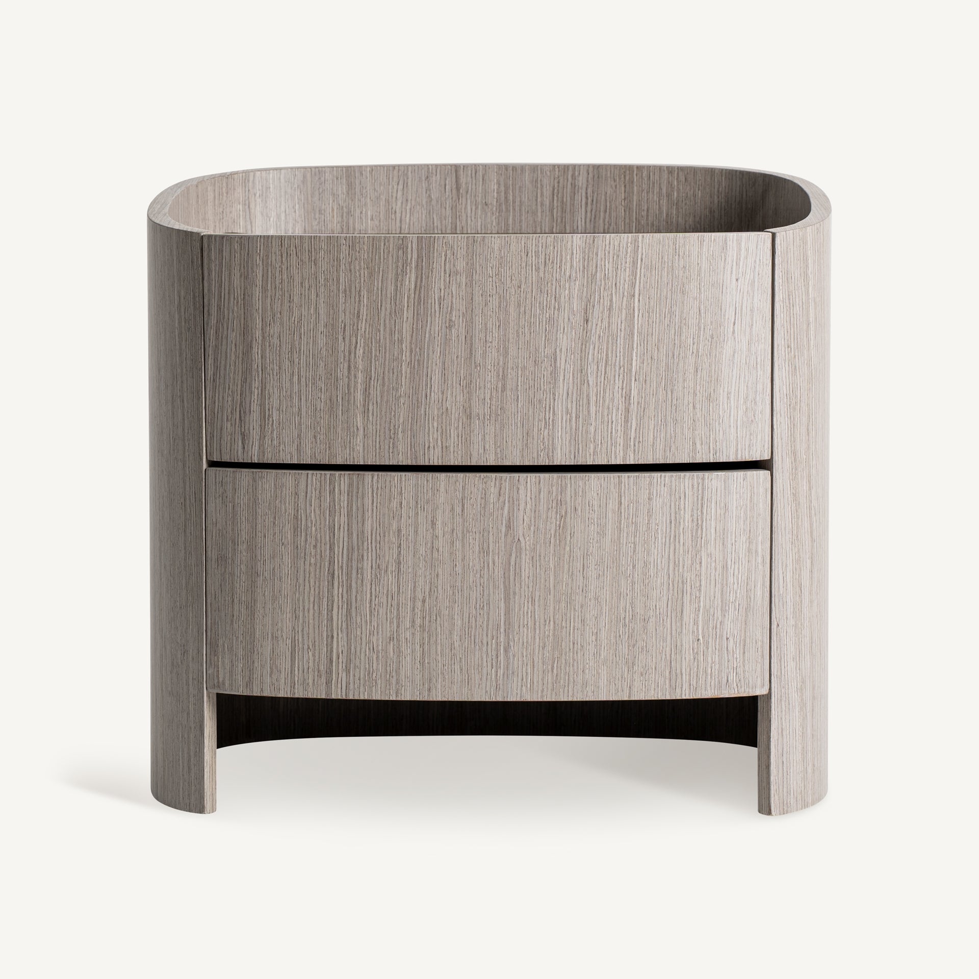 Table de chevet chêne cuir gris | VICAL Burkina | REMO-HOME, mobilier design et décoration d'intérieur