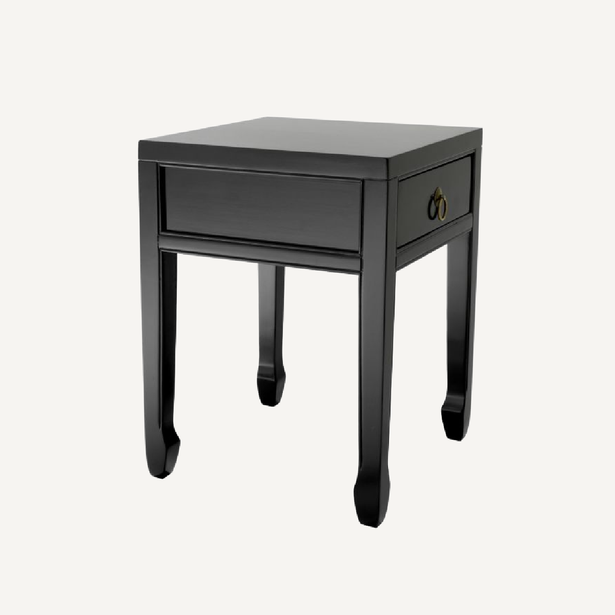 Table de chevet en bois noir ciré | Eichholtz Chinese | REMO-HOME, mobilier et décoration d'intérieur