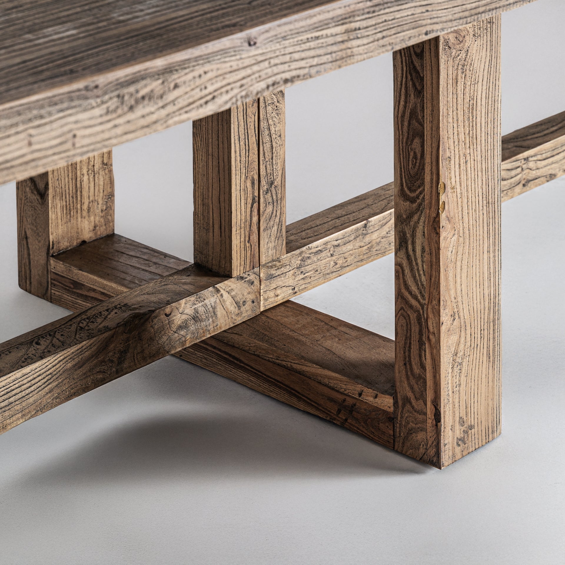 Table de salle à manger rectangulaire bois d'orme 400 cm | VICAL Norvik | REMO-HOME, mobilier design et décoration d'intérieur