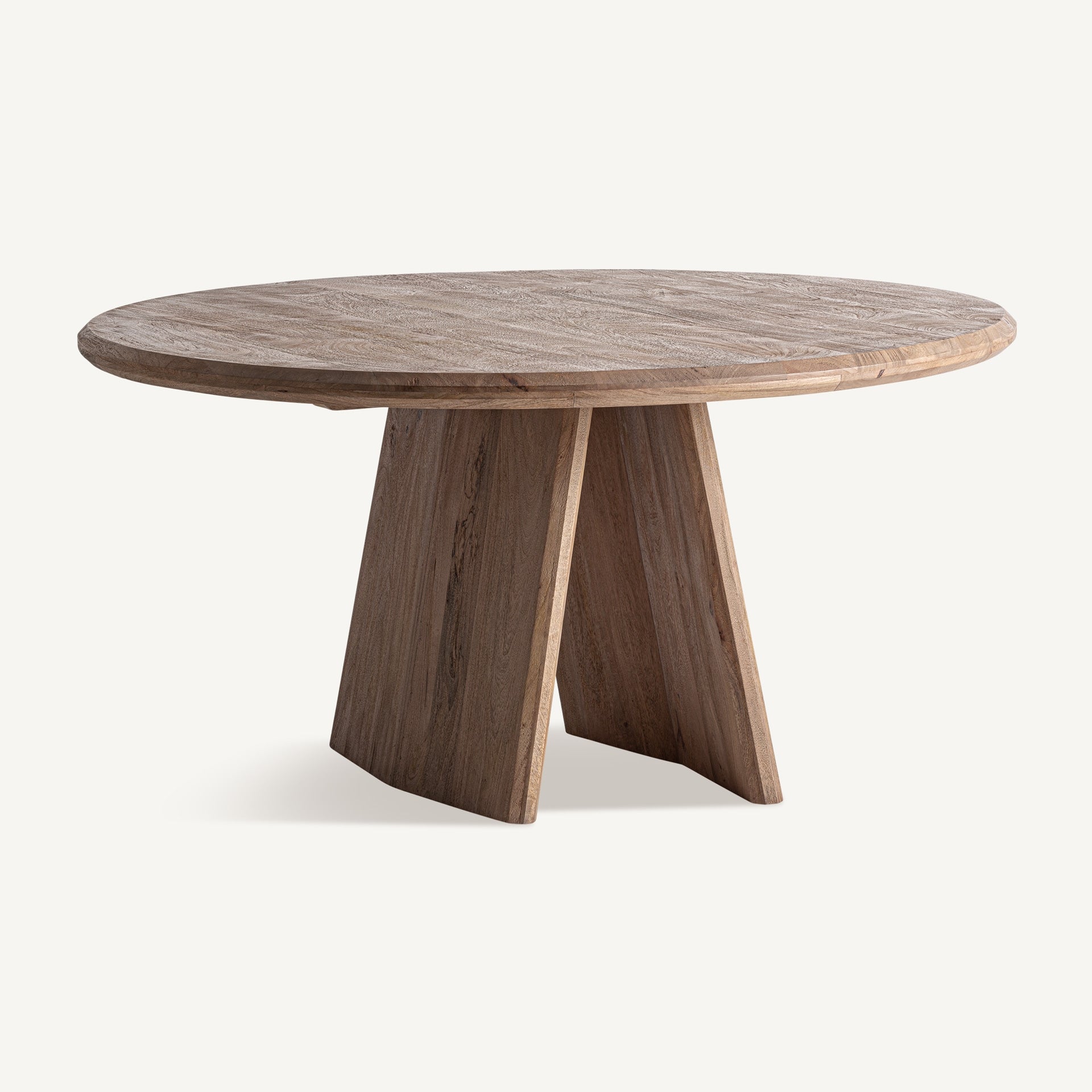 Table ronde bois manguier et fer noir | VICAL Ardoix | REMO-HOME, mobilier design et décoration d'intérieur