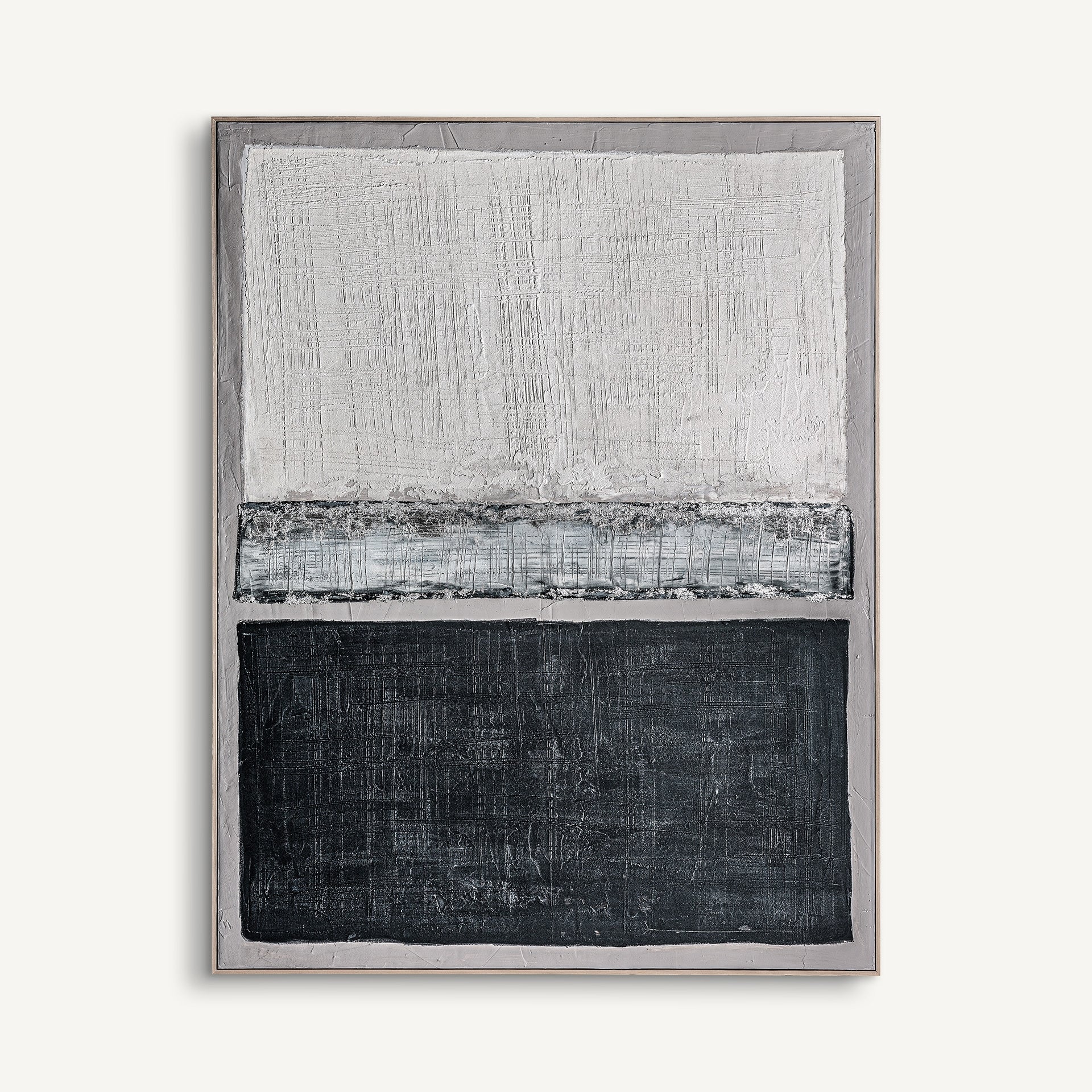 Tableau abstraction bleu et gris pin | VICAL Bercher | REMO-HOME, mobilier design et décoration d'intérieur