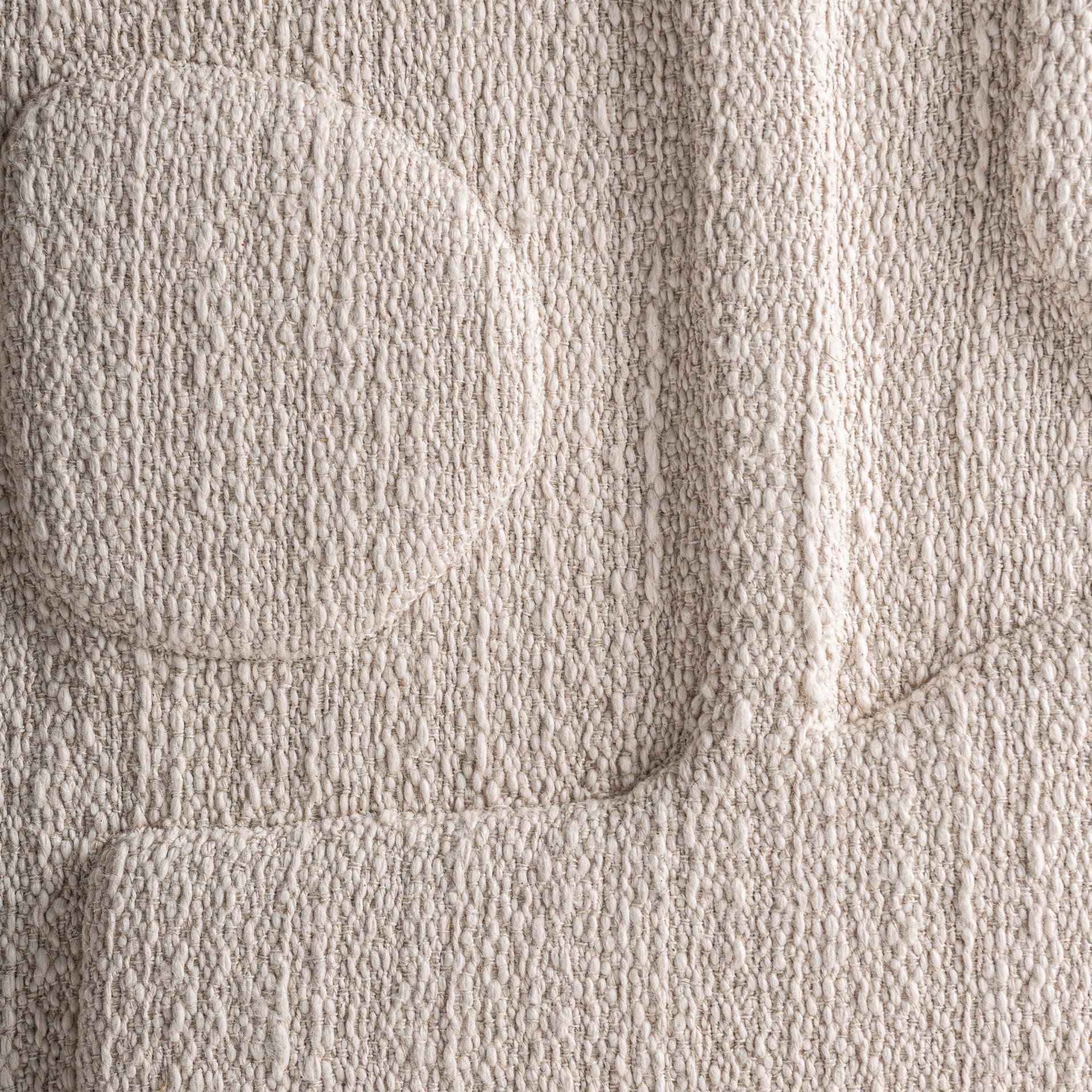 Tableau coton blanc-cassé & bois de manguier | VICAL Sobek | REMO-HOME, mobilier design et décoration d'intérieur