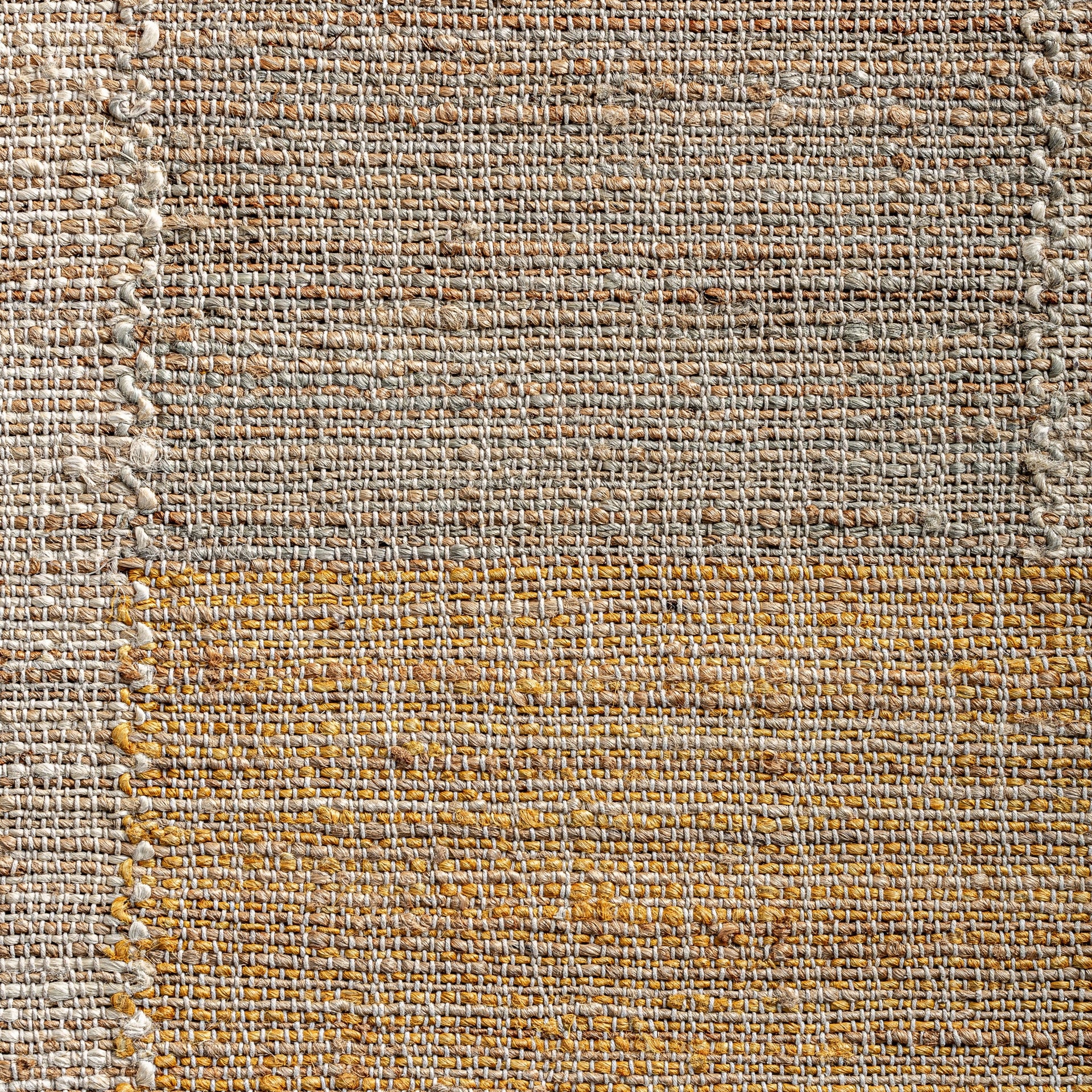 Tapis jute coton géométrique gris ocre 300 × 200 cm | VICAL Takara | REMO-HOME, mobilier design et décoration d'intérieur