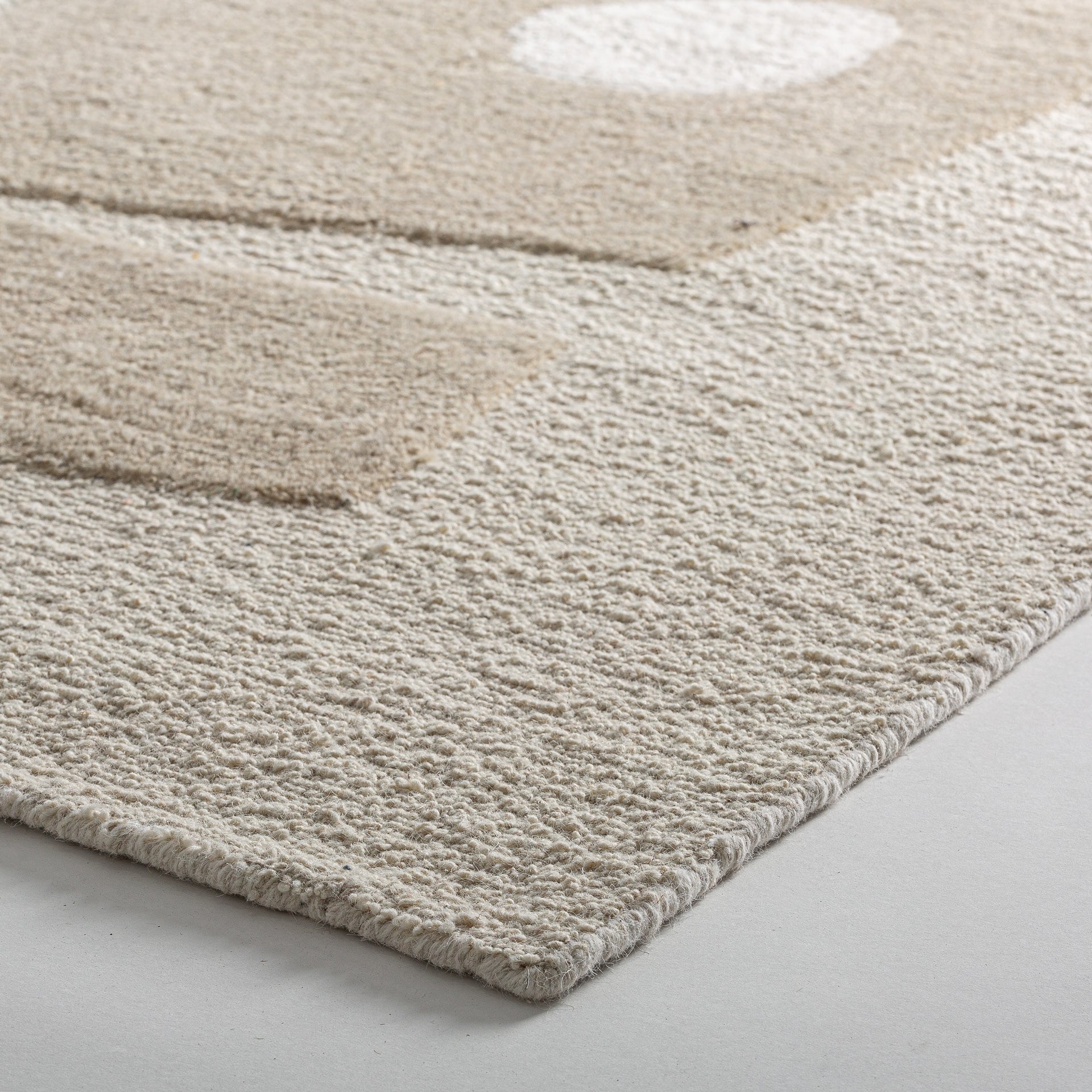 Tapis laine coton organique beige 340 × 240 cm | VICAL Sisuka | REMO-HOME, mobilier design et décoration d'intérieur