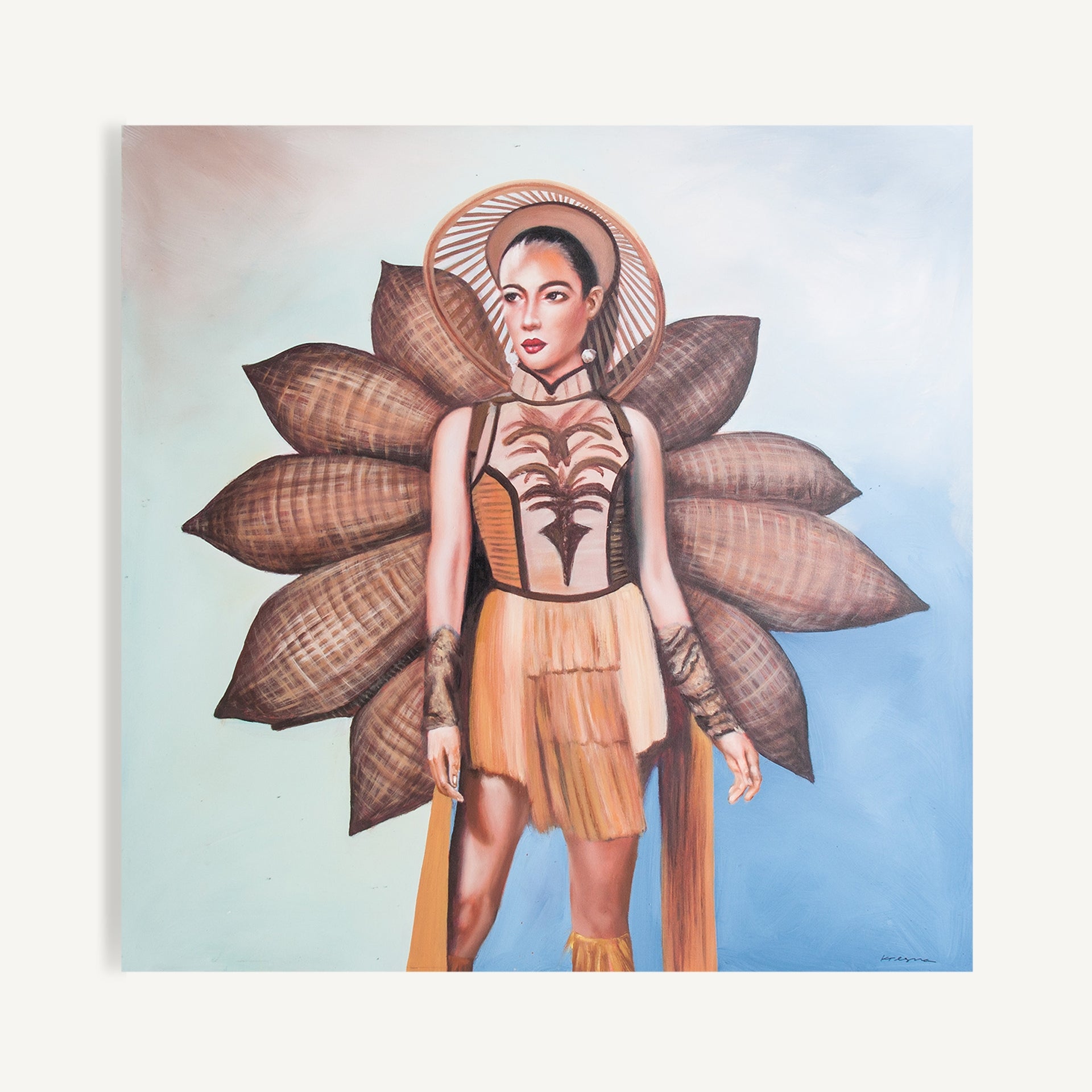 Toile murale carrée abstraite multicolore | VICAL Olivia | REMO-HOME, mobilier design et décoration d'intérieur