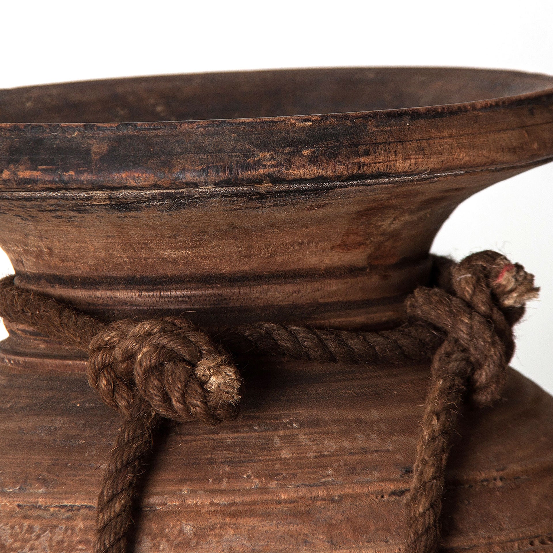 Vase bois teck récupéré marron vieilli | VICAL Zaulle | REMO-HOME, mobilier design et décoration d'intérieur